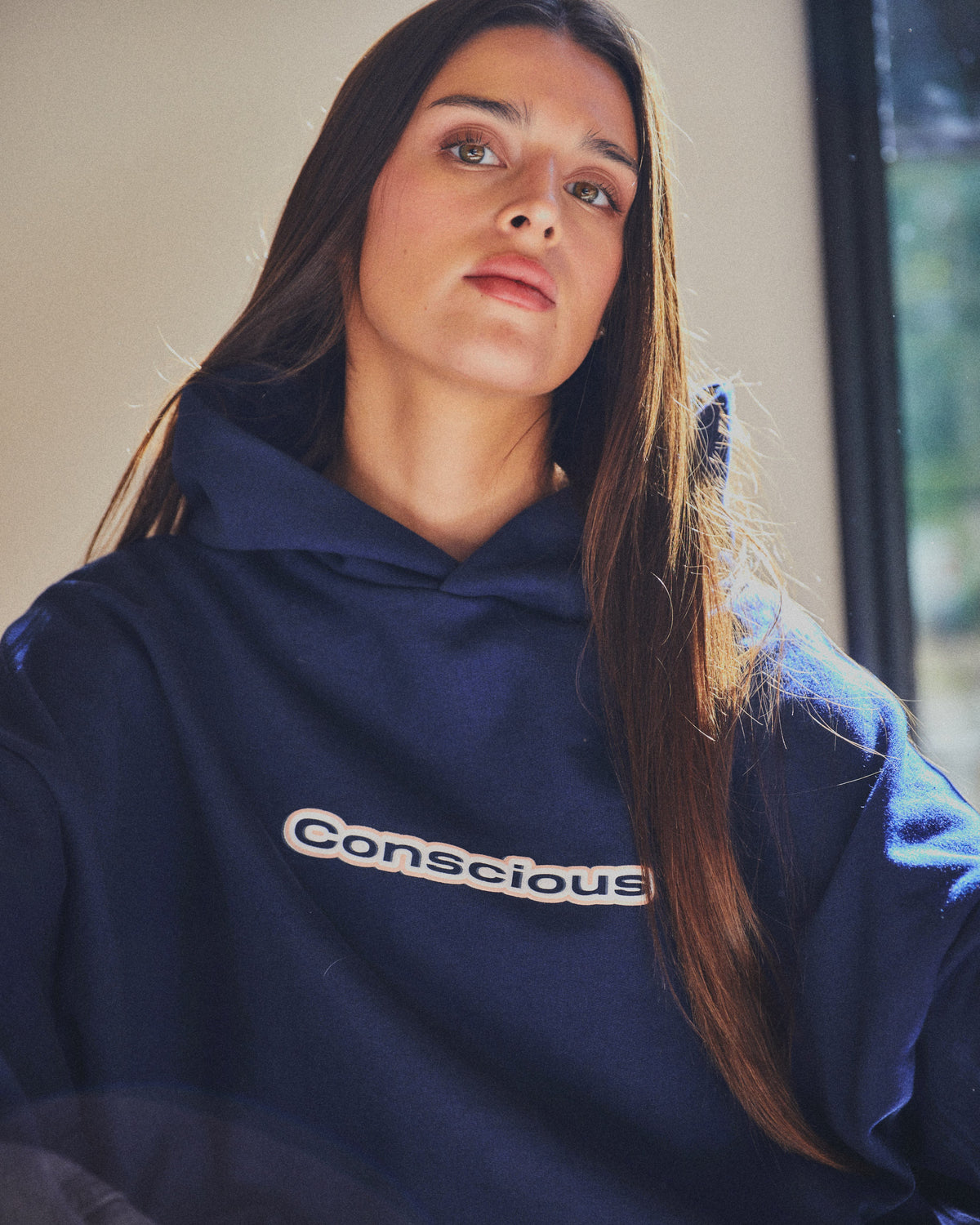 AURA BLUE HIDDEN POCKETS HOODIE