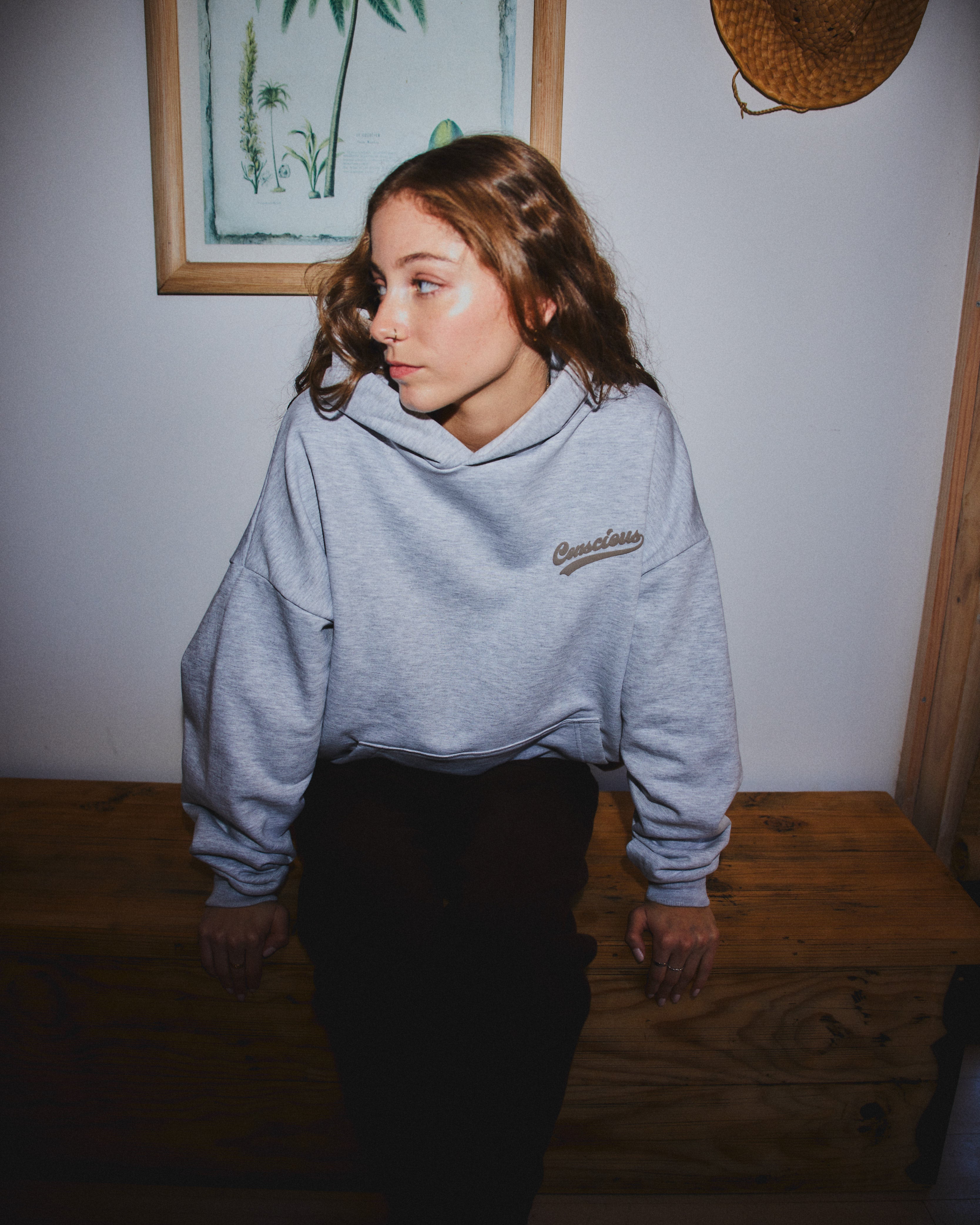 HOODIE CONS ® STONE GRAY
