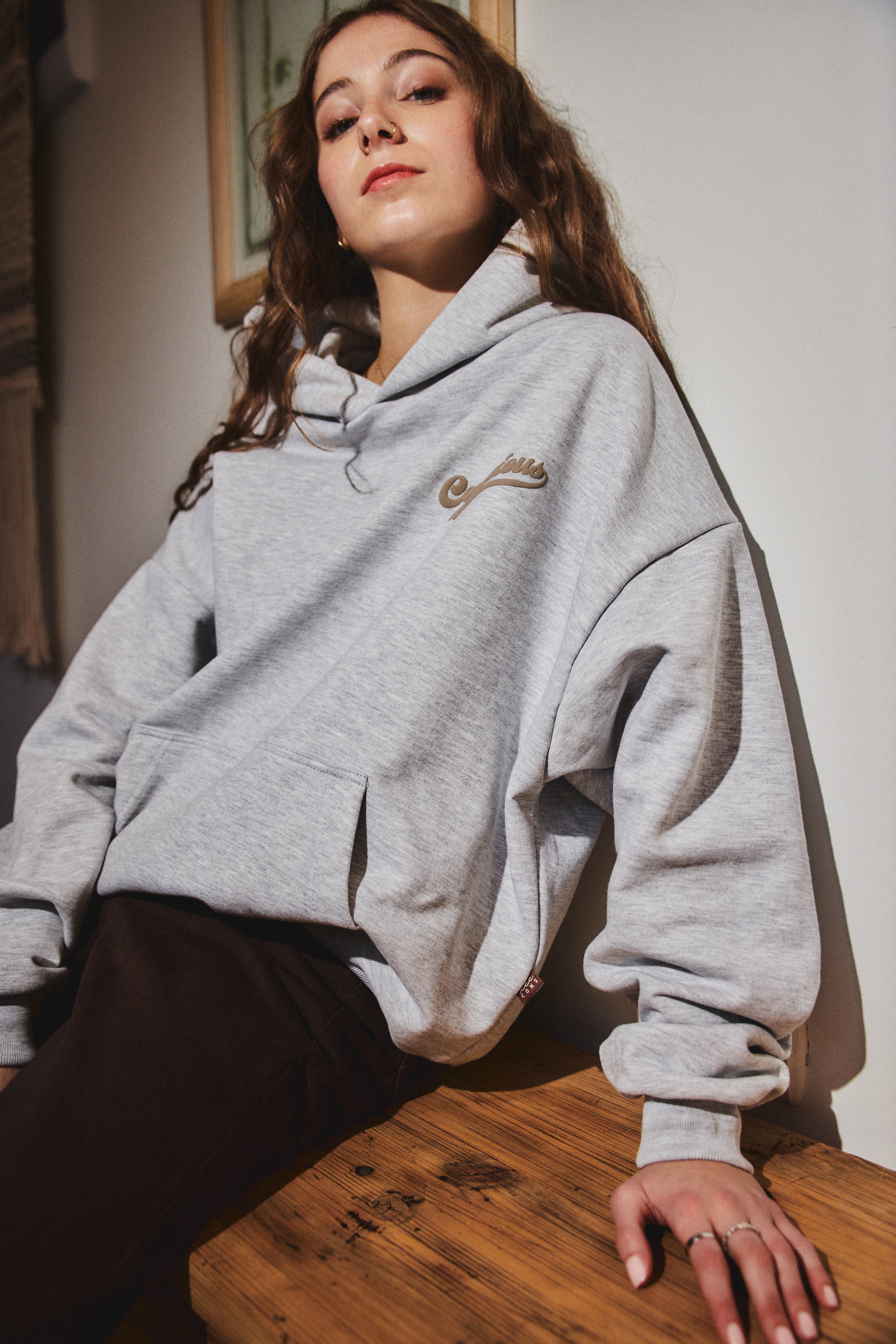 HOODIE CONS ® STONE GRAY
