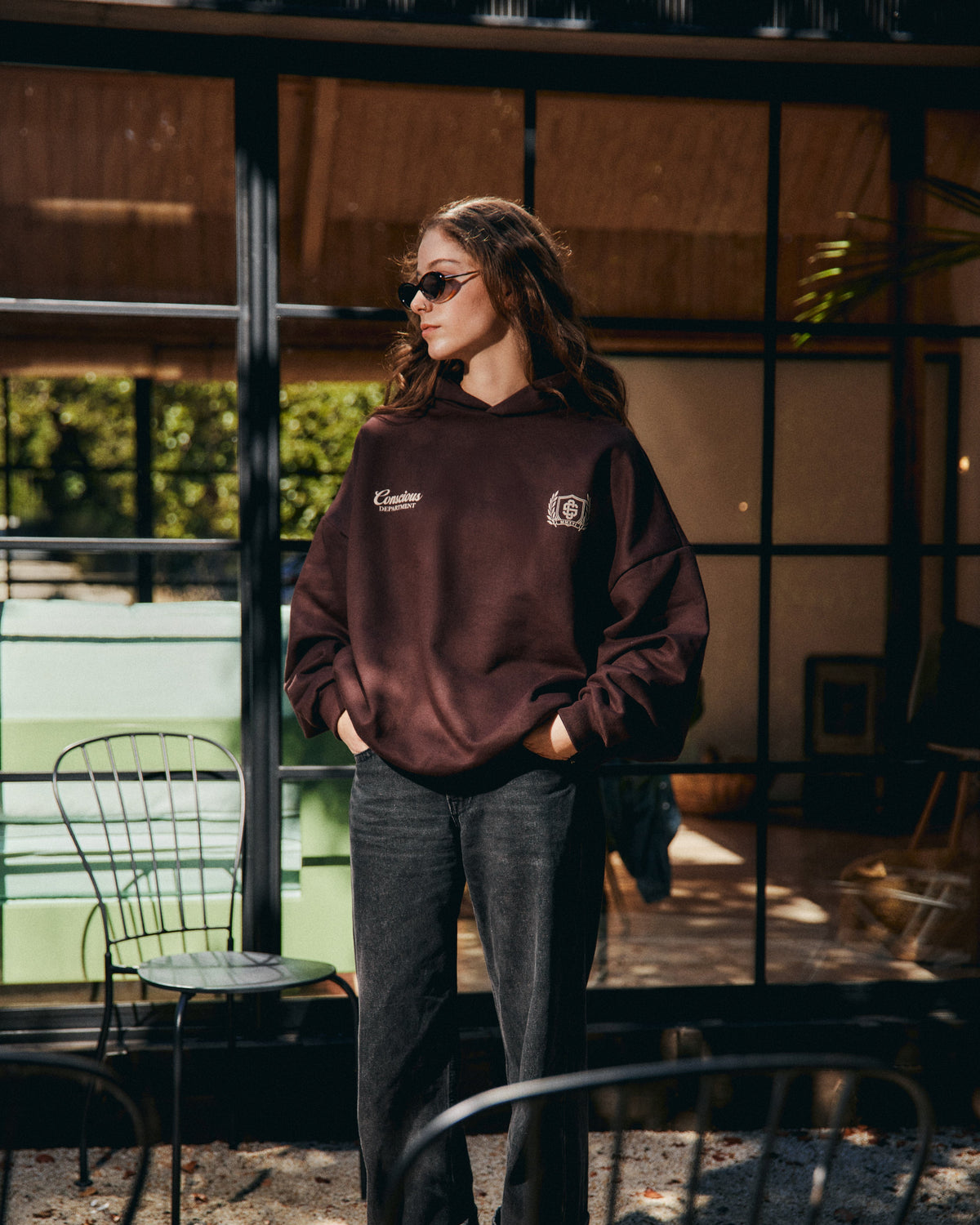 HERITAGE CACAO HIDDEN POCKETS HOODIE