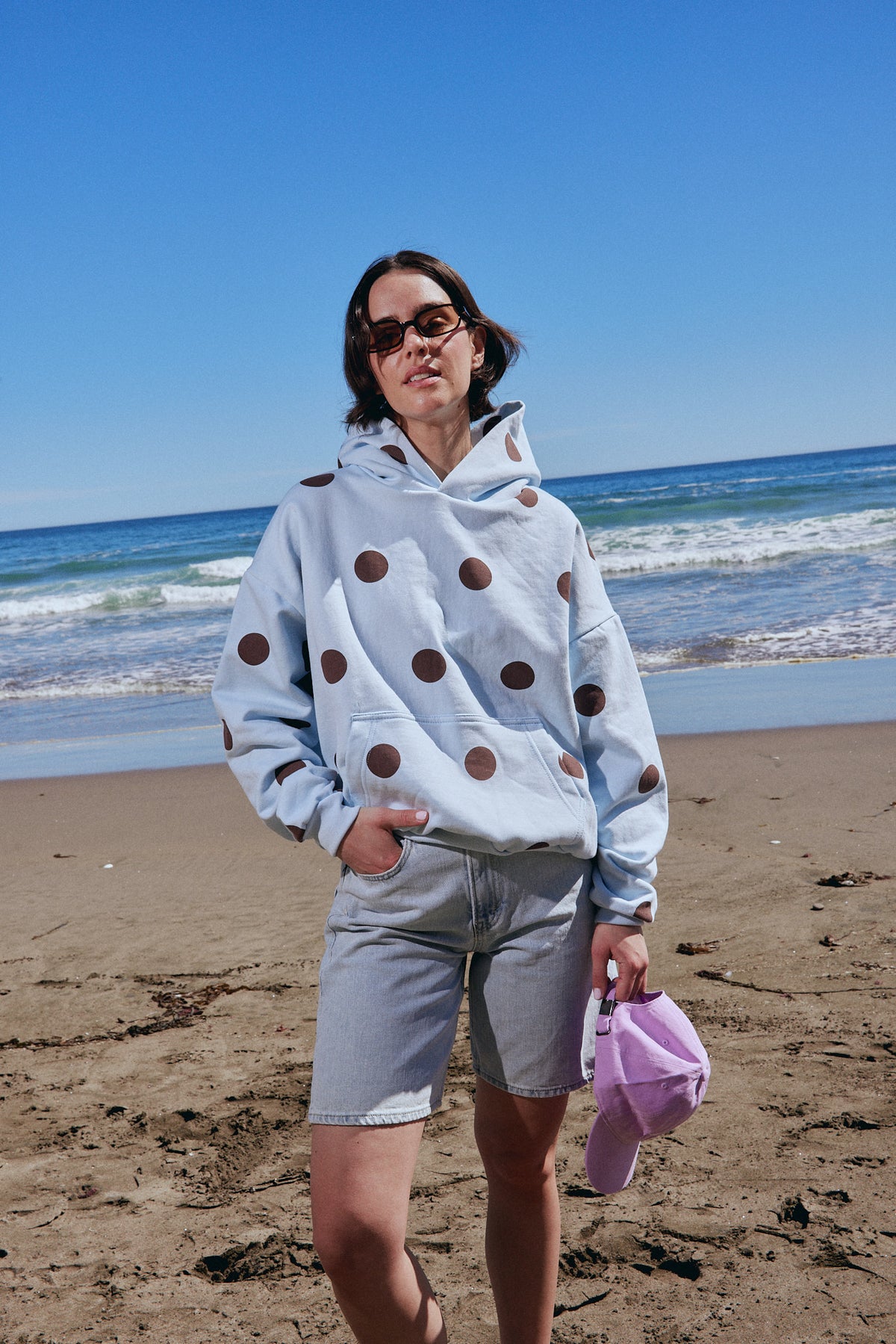 HOODIE CANDY DOTS SKY