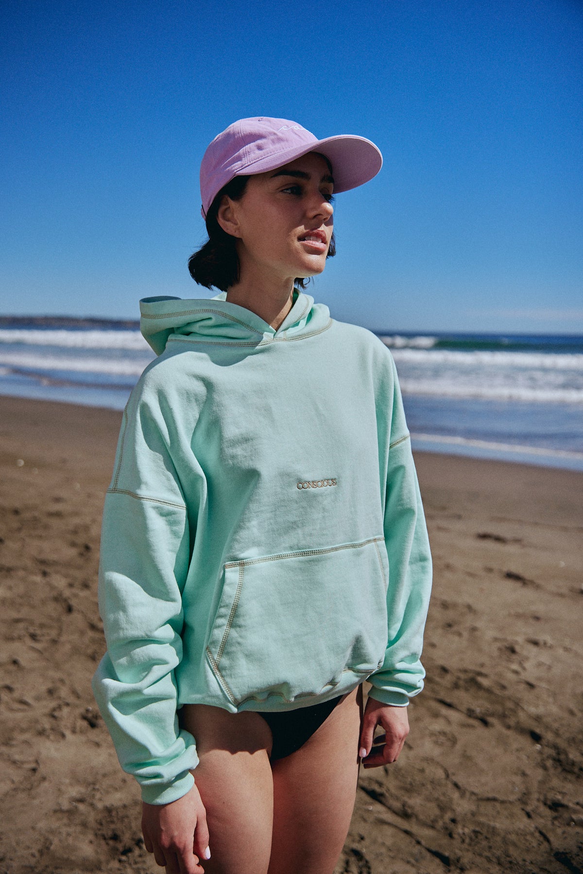 HOODIE OUTLINE MINT