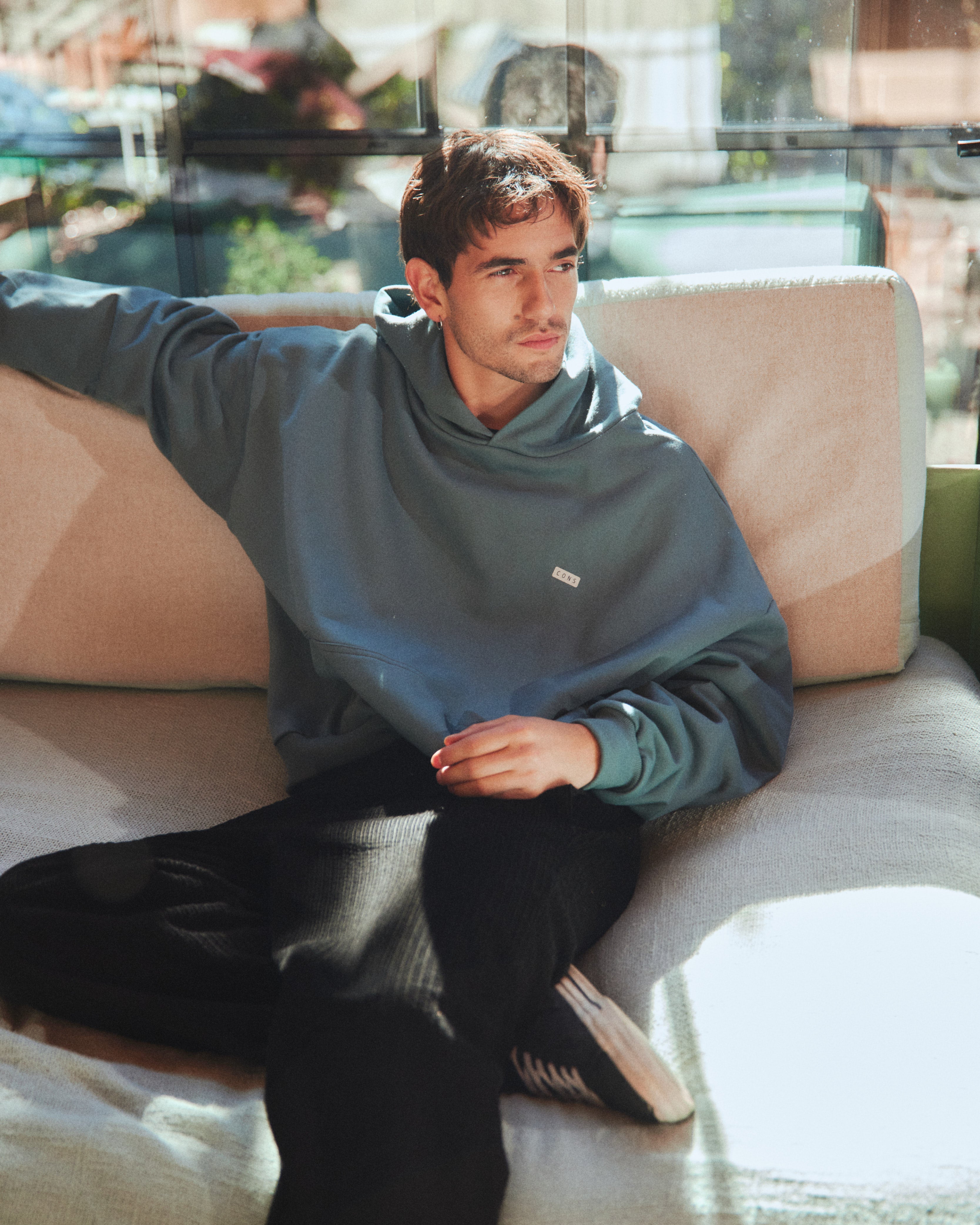 HOODIE UNFILTERED BLUE STEEL