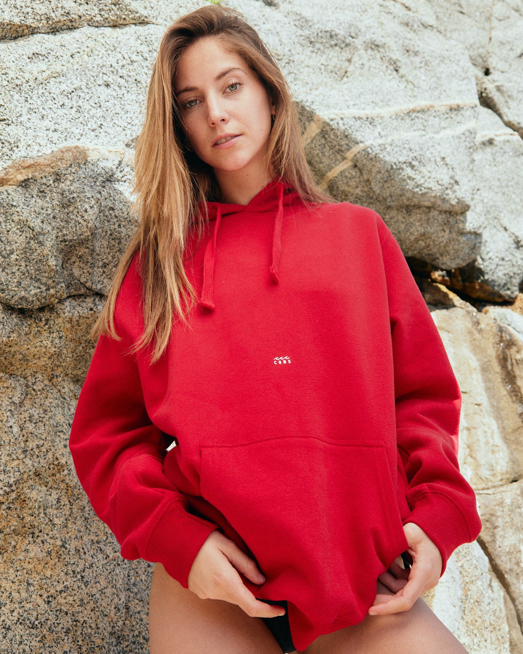 HOODIE HAWAII VIBES ROJO