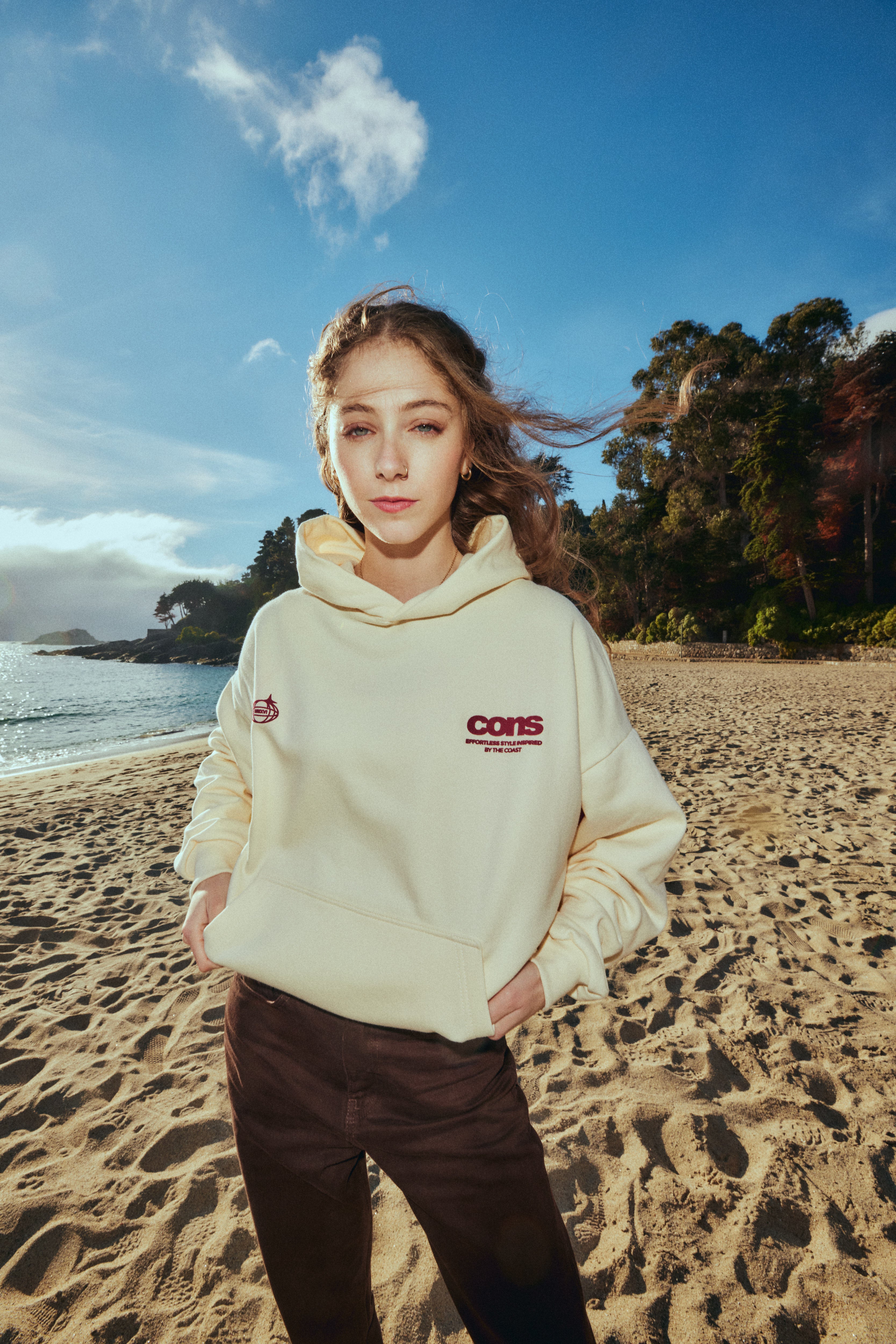 HOODIE CONS COAST CREMA
