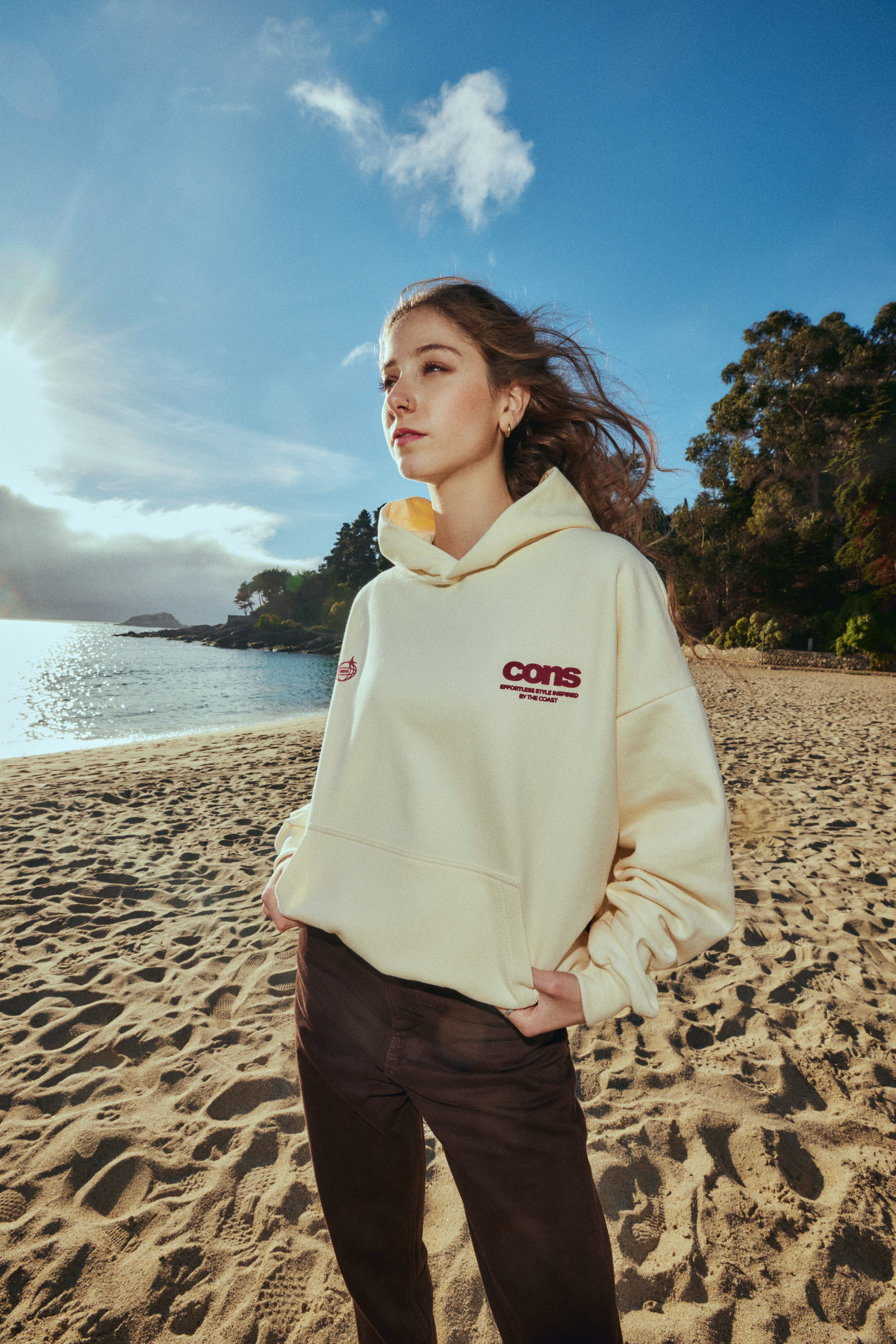 HOODIE CONS COAST CREMA