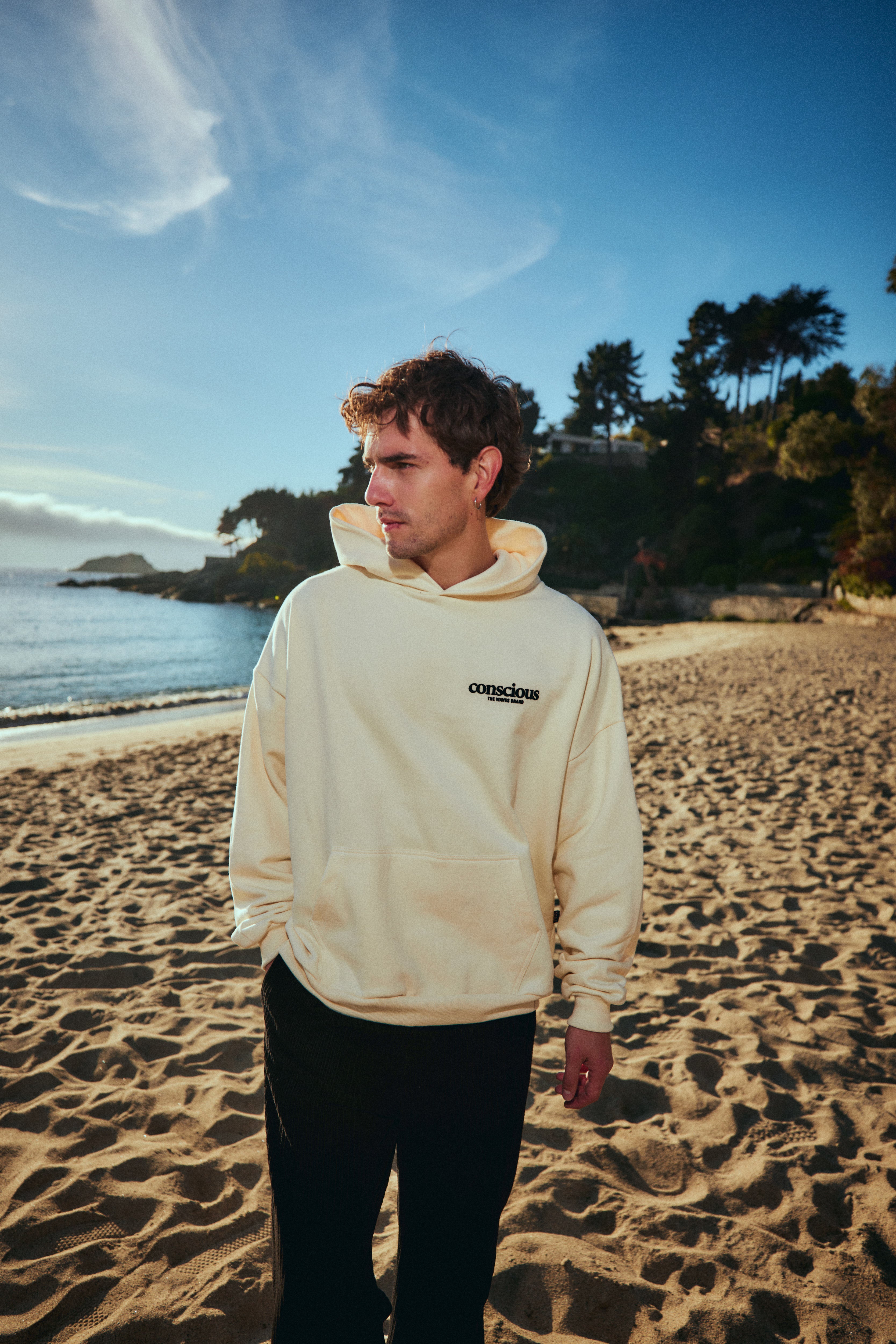 HOODIE WAVE CREMA