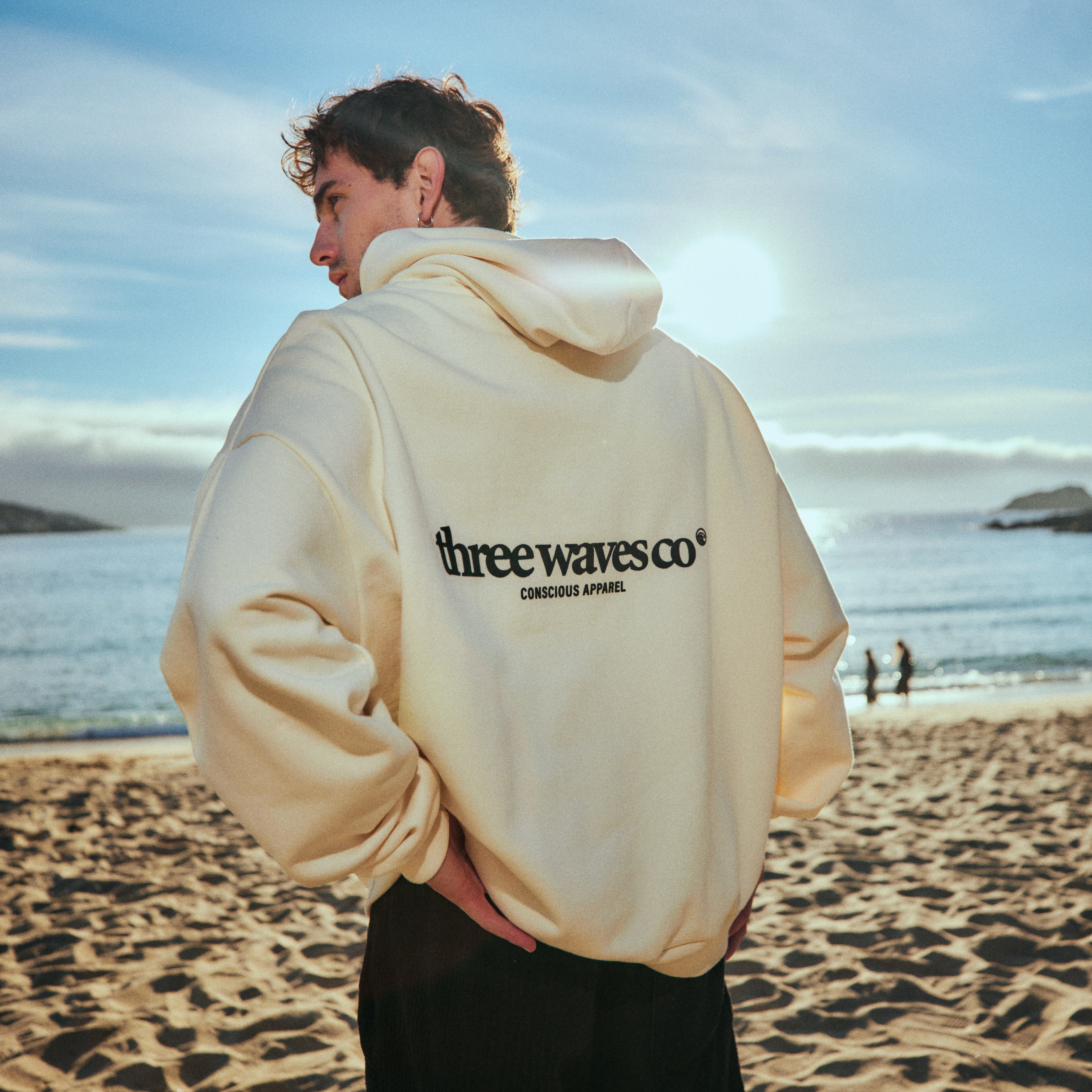 HOODIE WAVE CREMA