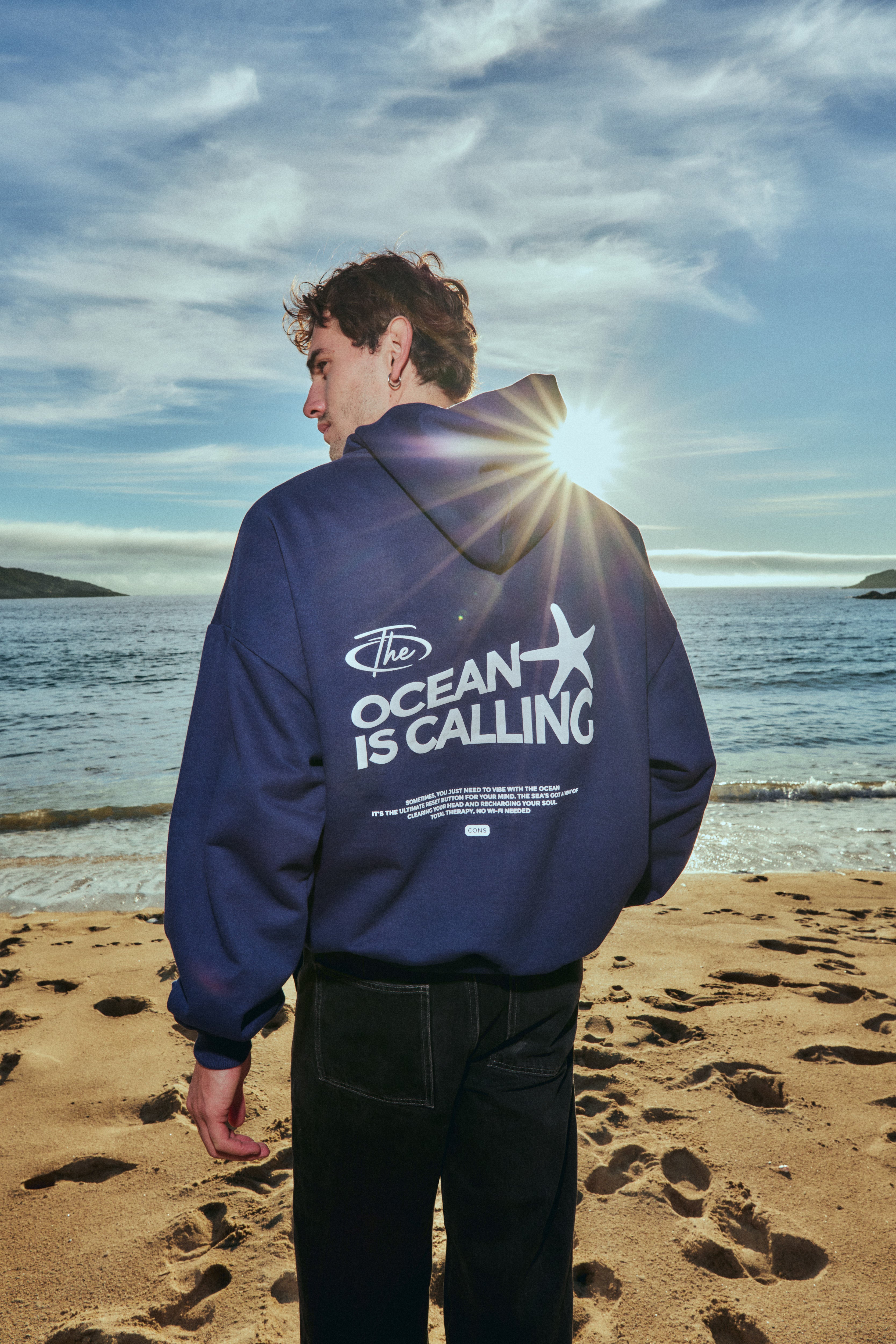 HOODIE OCEAN CALL BLUE