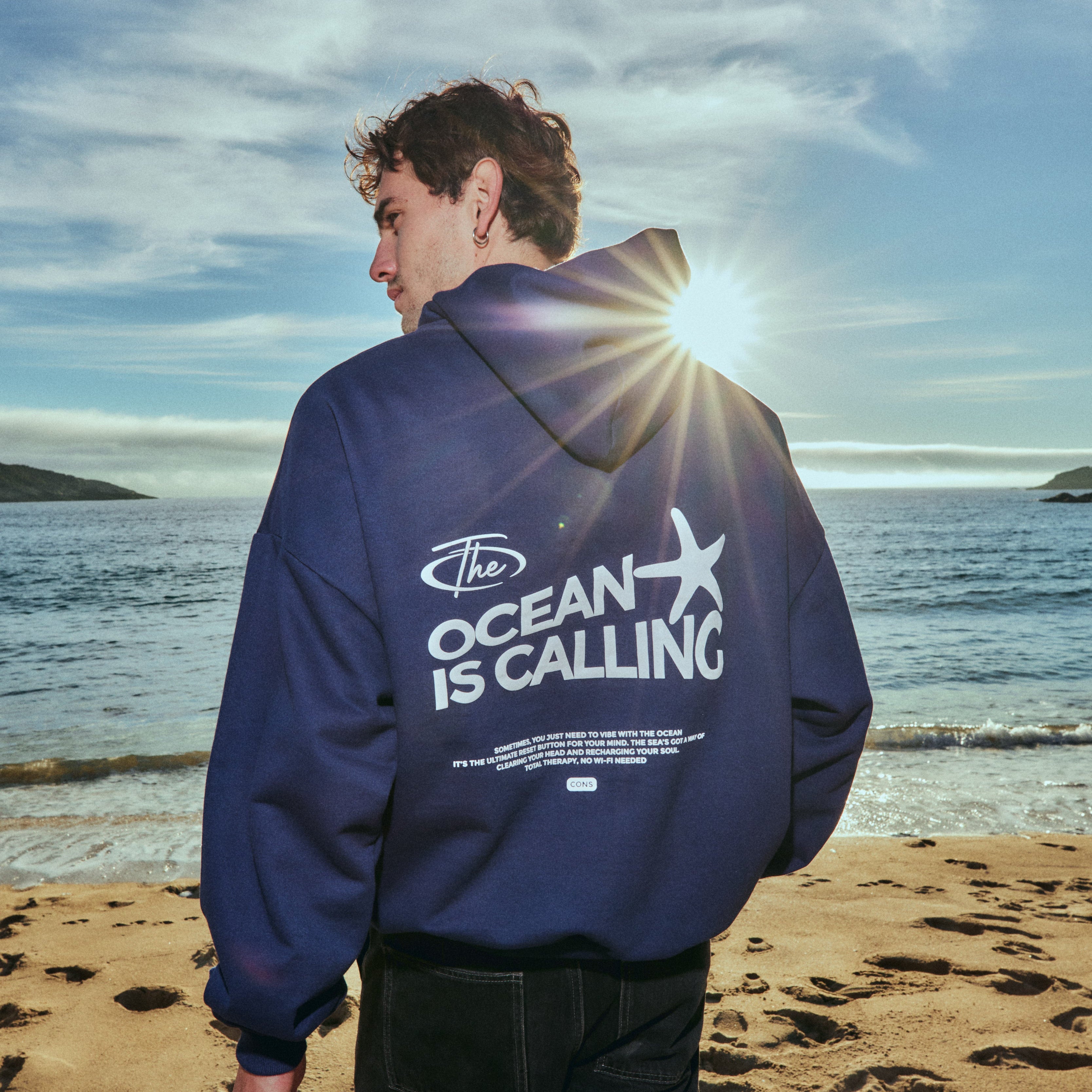 HOODIE OCEAN CALL BLUE