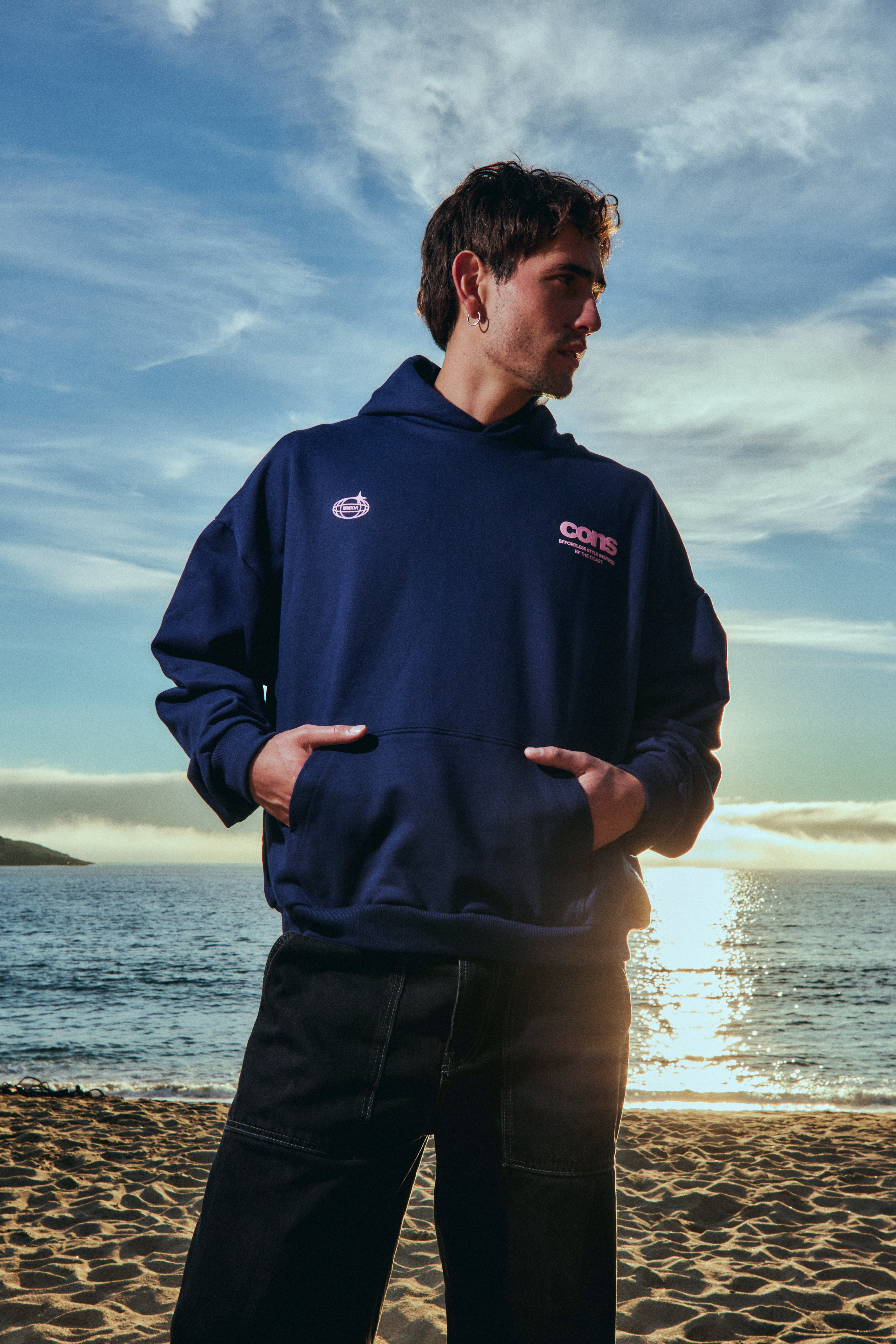 HOODIE CONS COAST BLUE