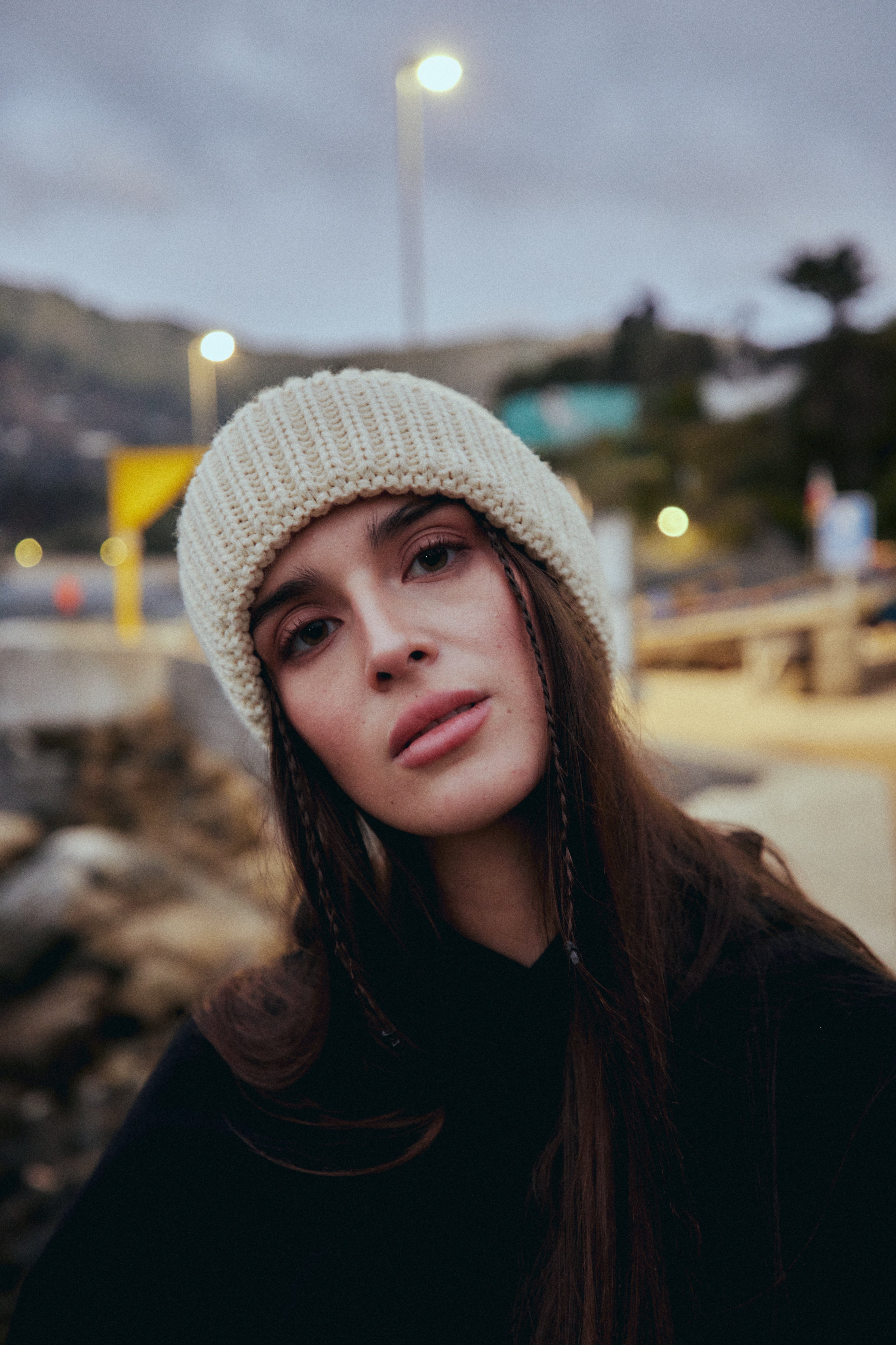 BEANIE WAVES BEIGE