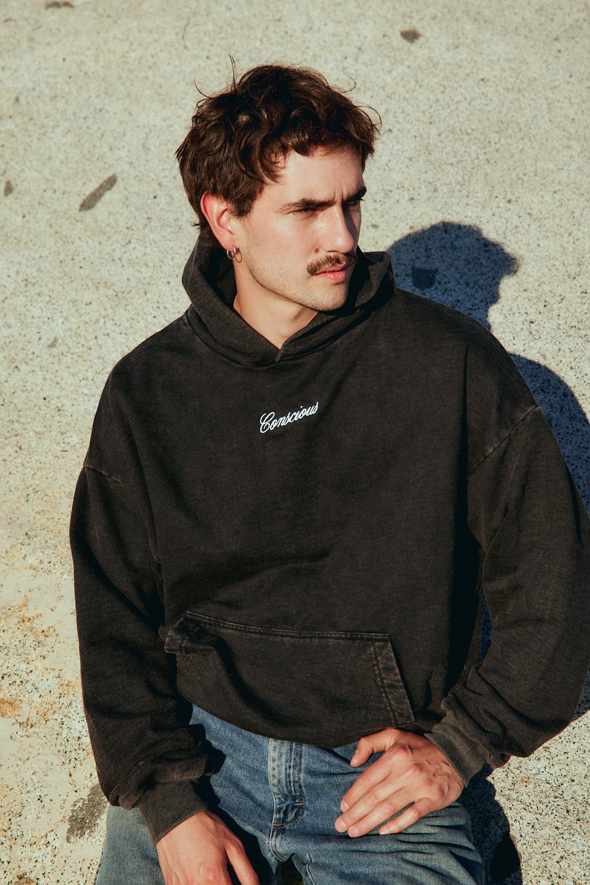 HOODIE STILL WASH BLACK