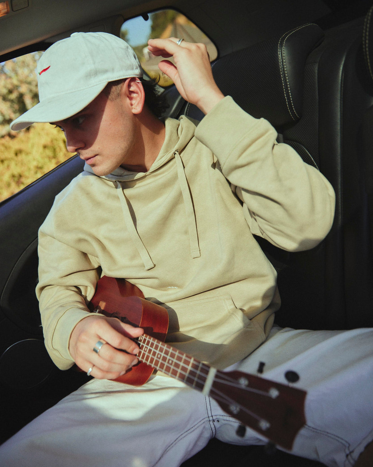 HOODIE BEACH VIBES OLIVO