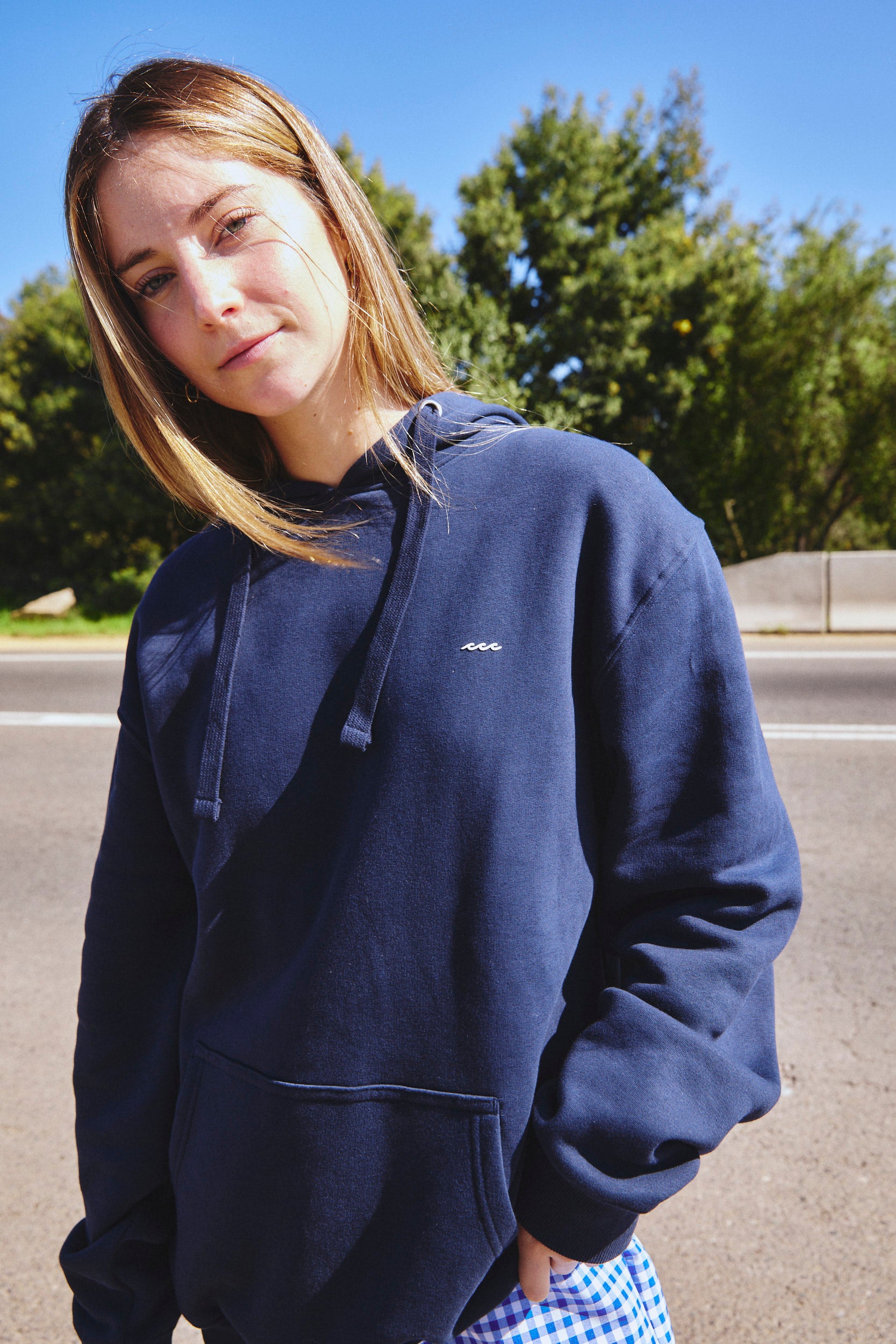 HOODIE DISCO THERAPY DEEP BLUE