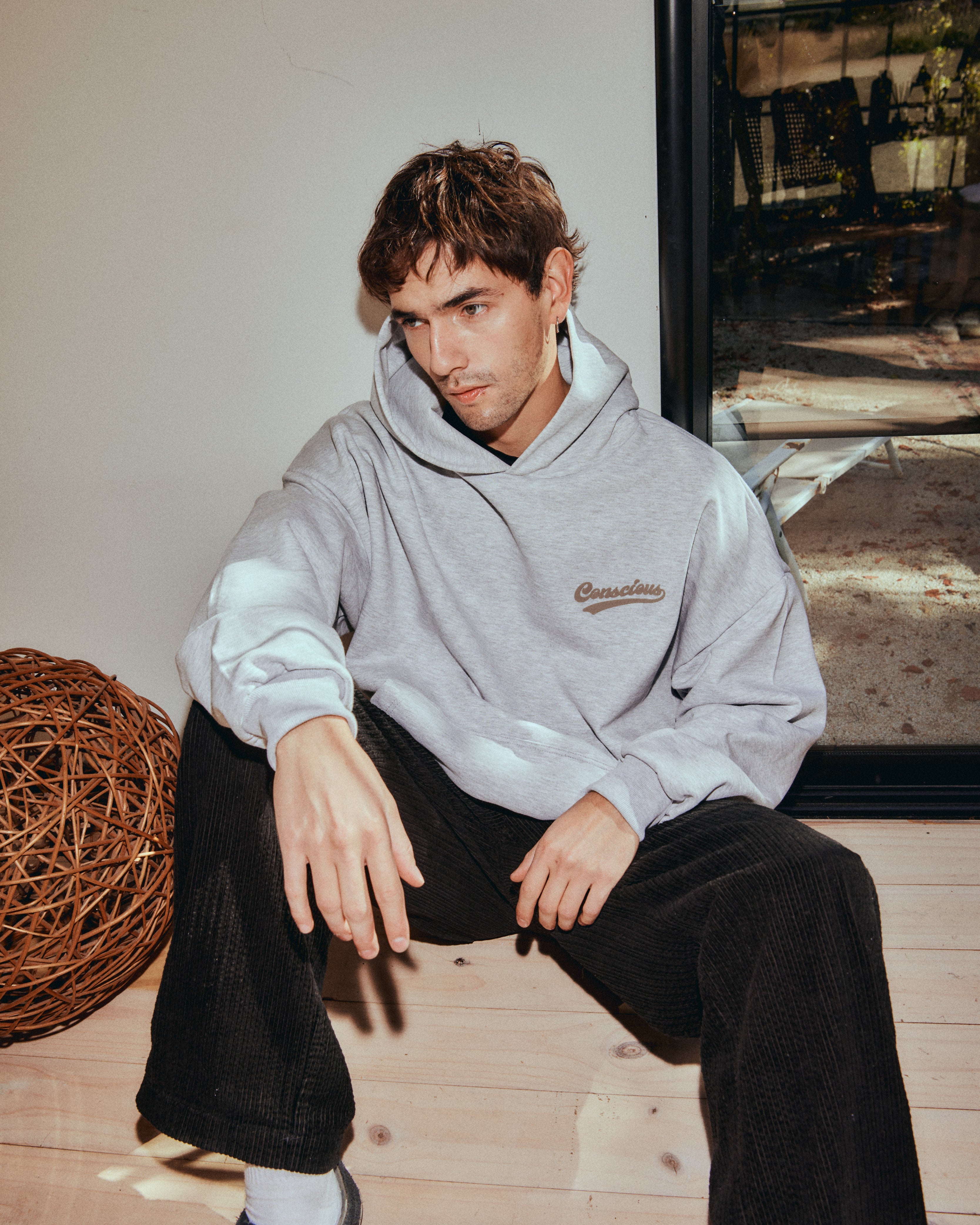 HOODIE CONS ® STONE GRAY