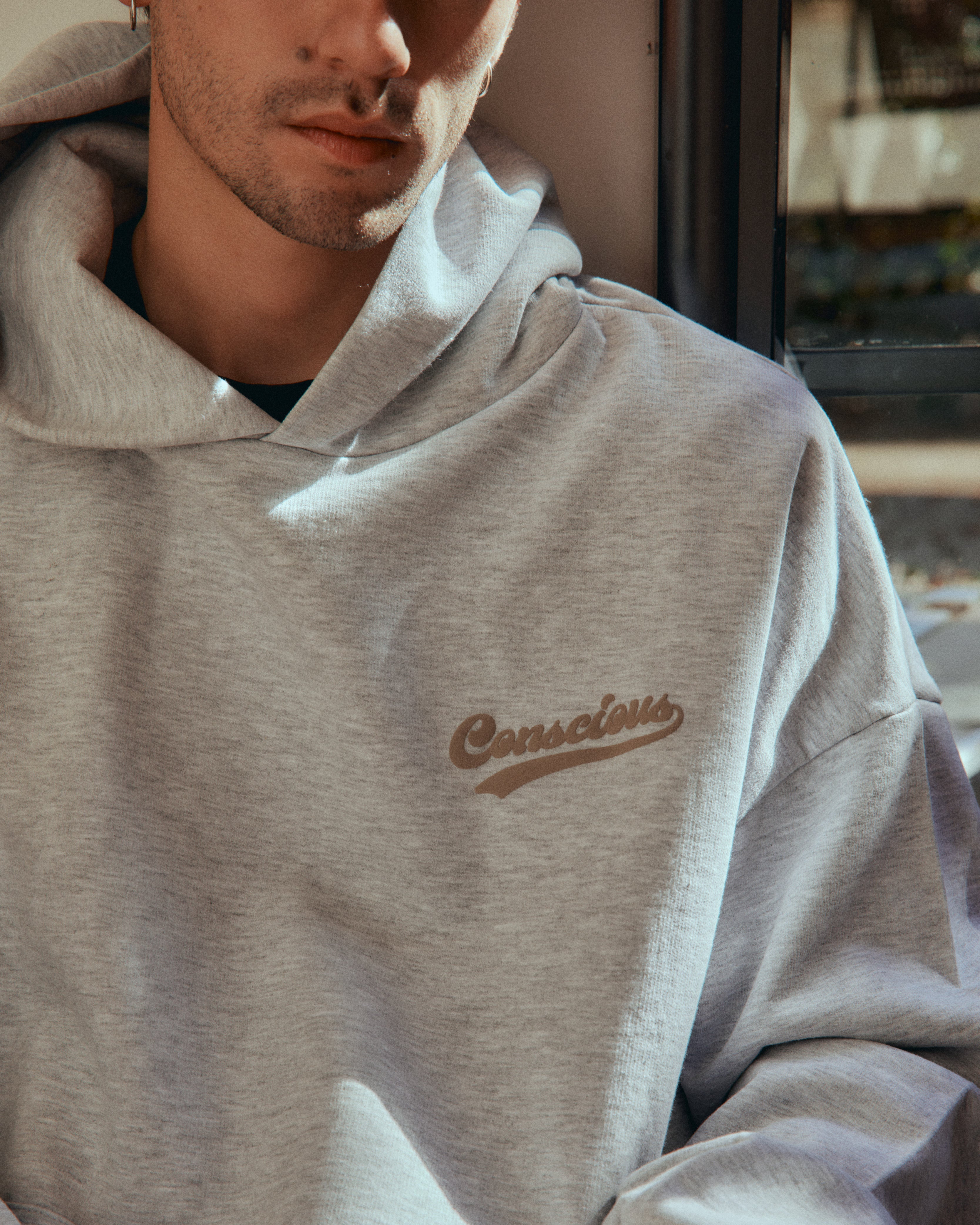 HOODIE CONS ® STONE GRAY