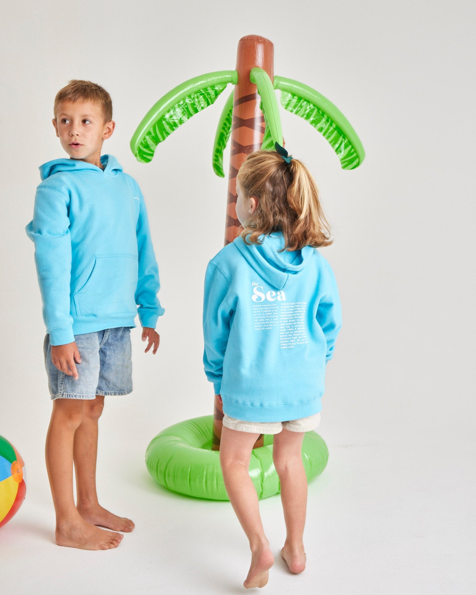 HOODIE THE SEA CELESTE KIDS