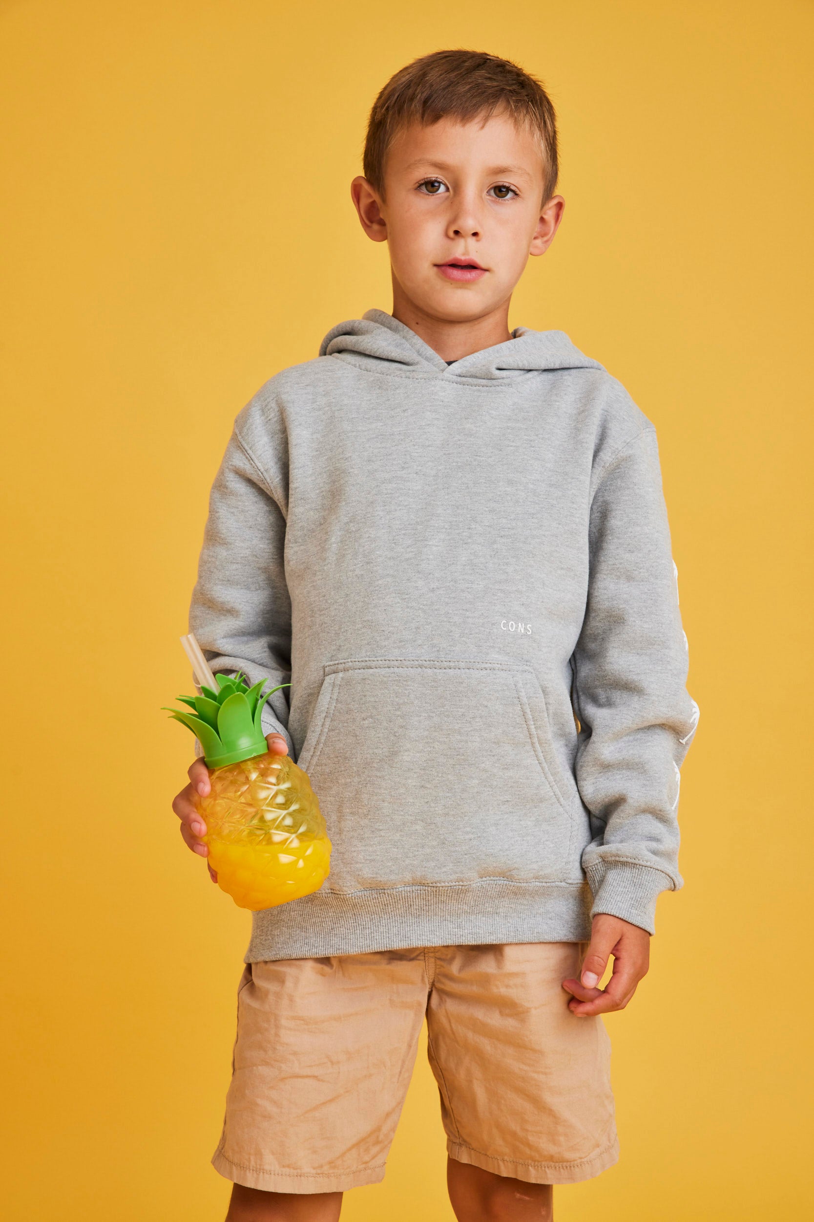 HOODIE PALM TREE GRIS KIDS