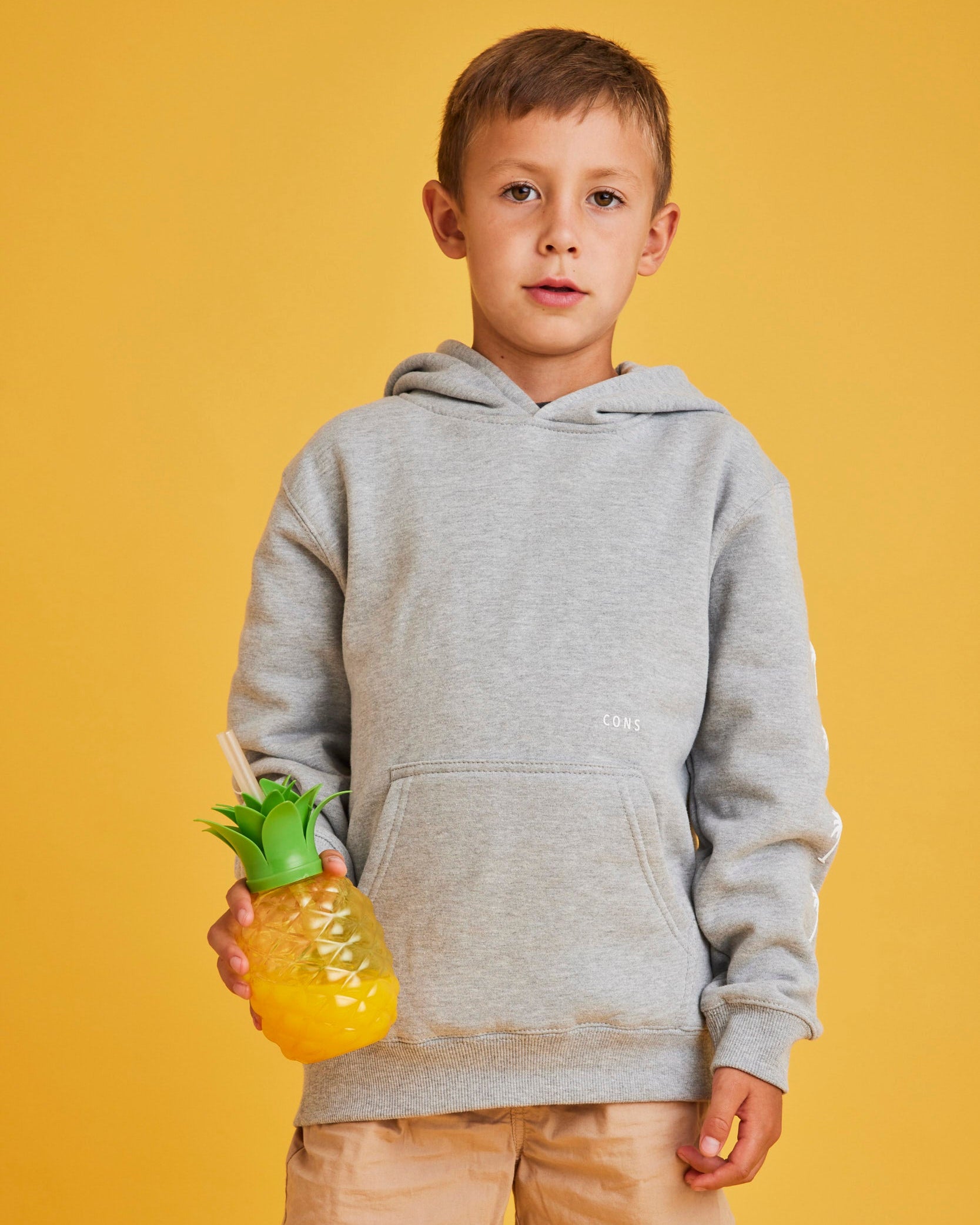 HOODIE PALM TREE GRIS KIDS