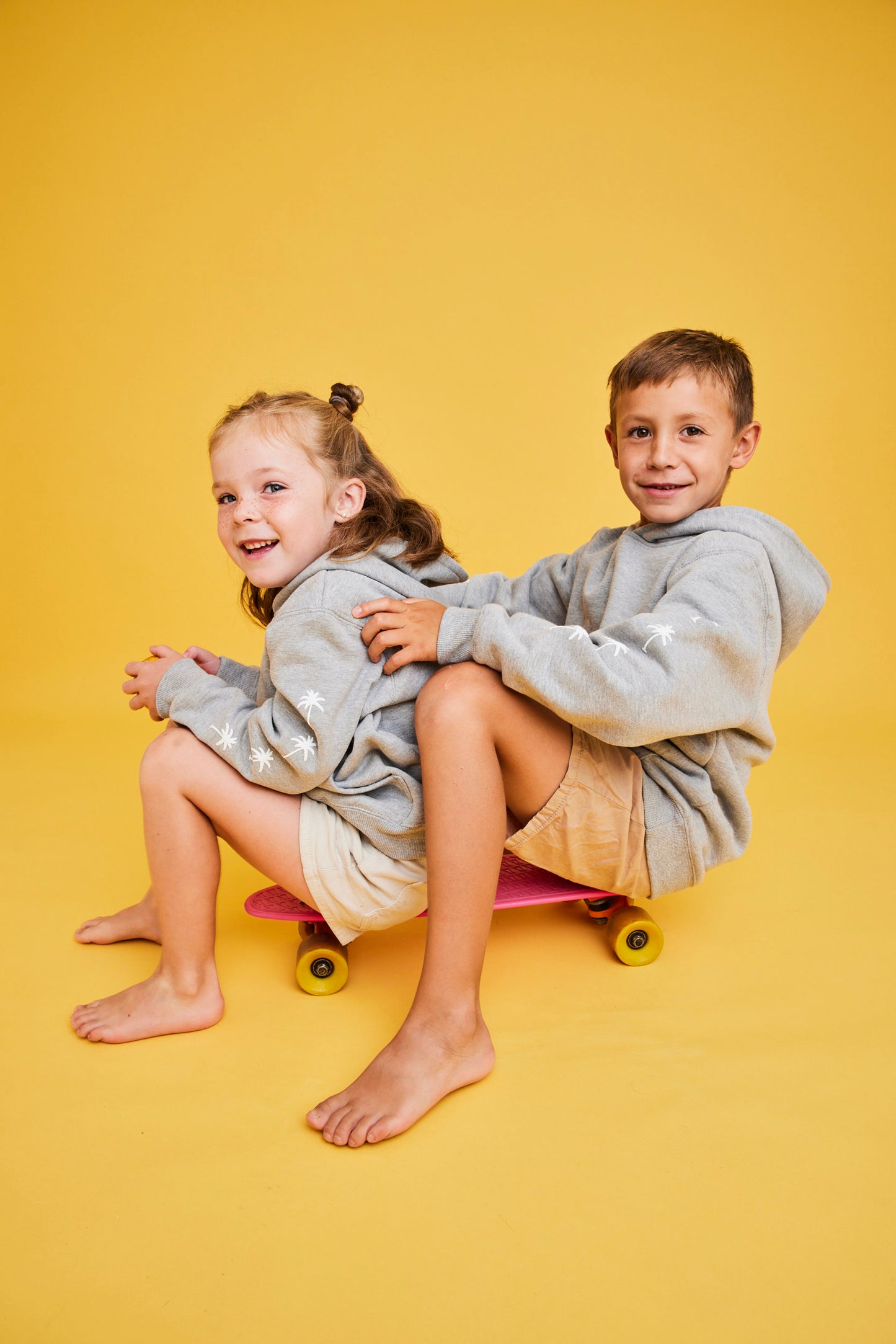 HOODIE PALM TREE GRIS KIDS