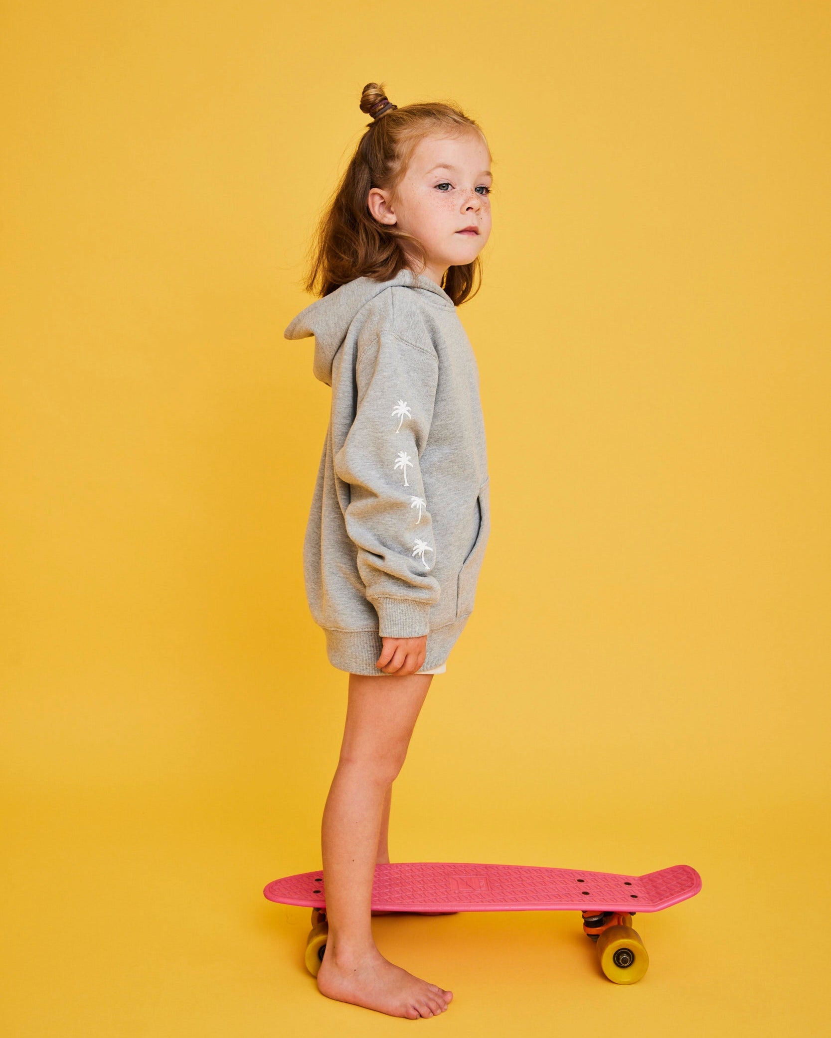 HOODIE PALM TREE GRIS KIDS