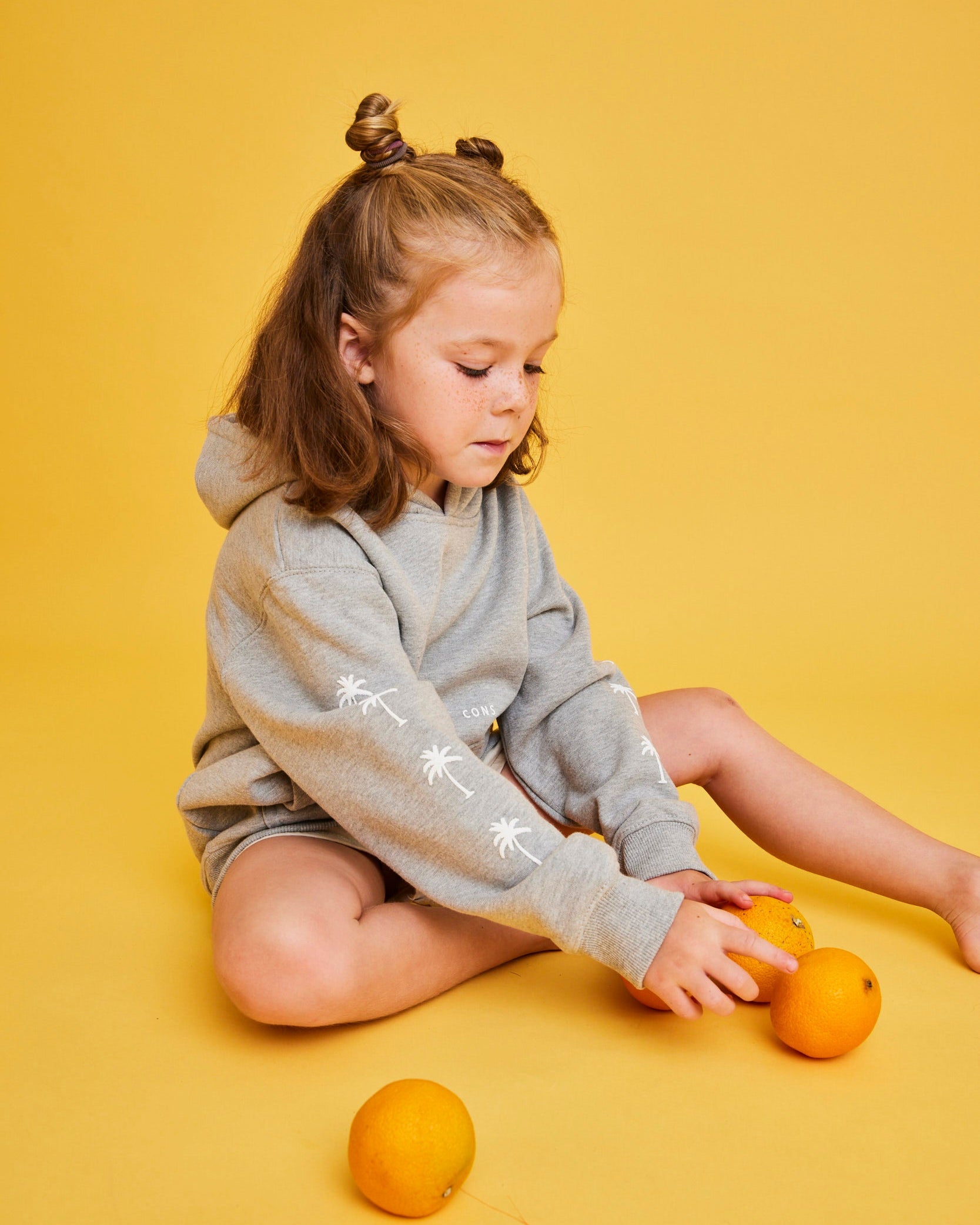 HOODIE PALM TREE GRIS KIDS