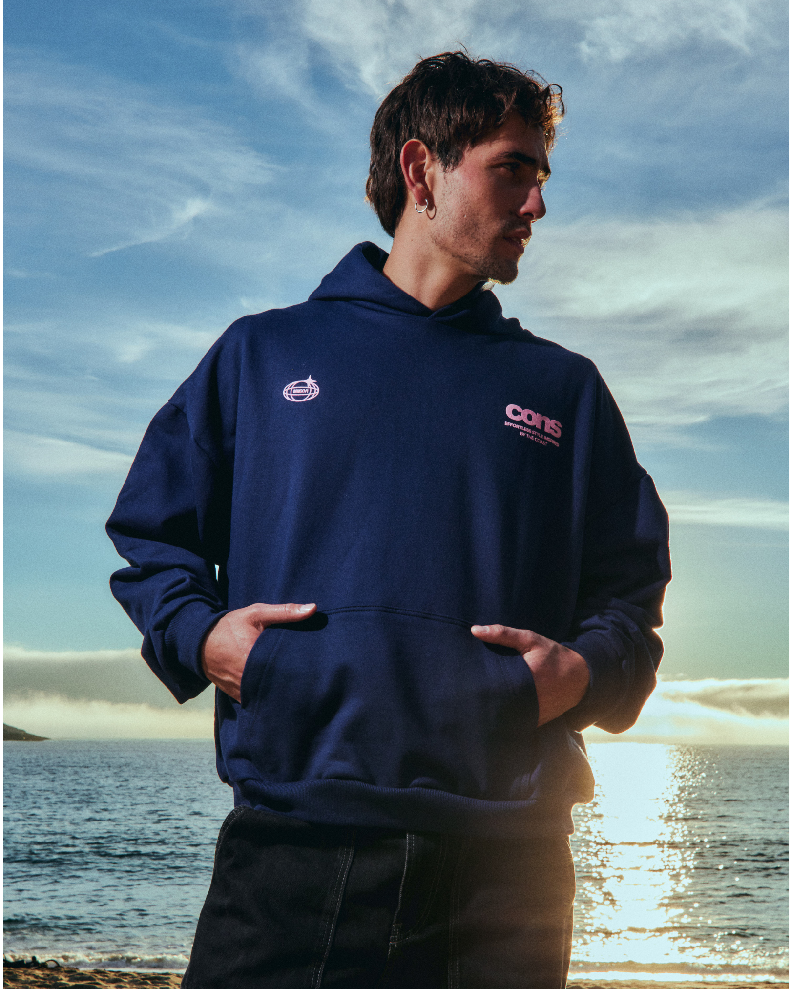 HOODIE CONS COAST BLUE