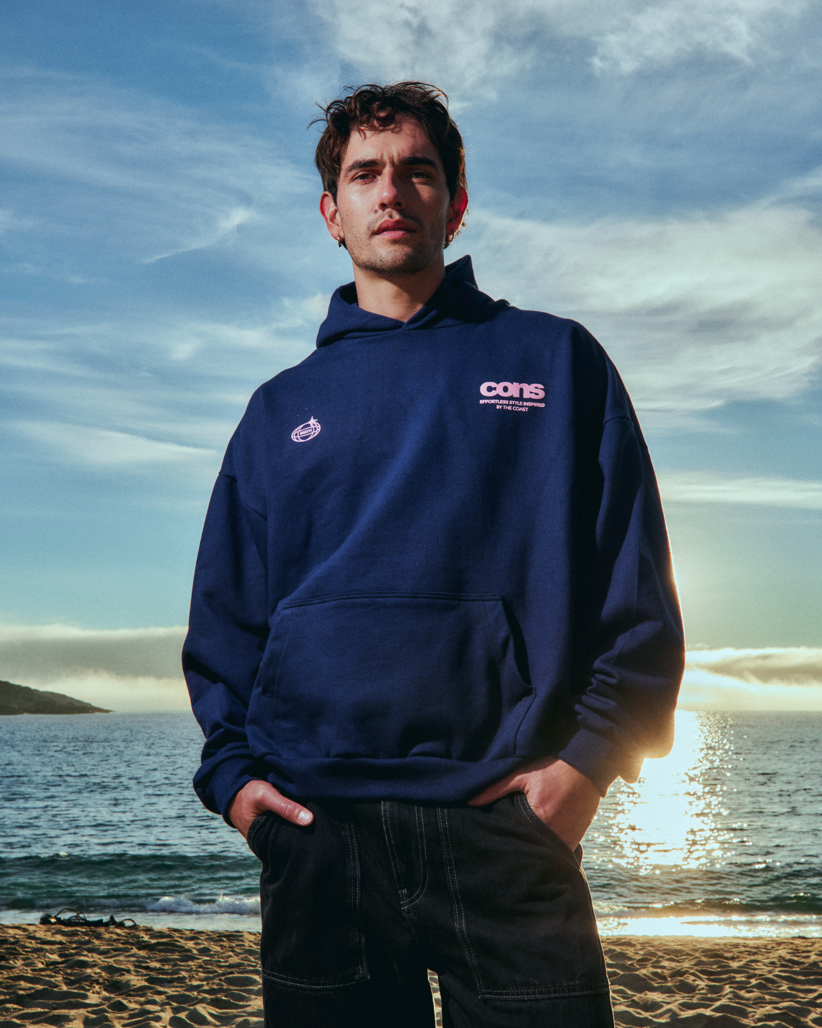 HOODIE CONS COAST BLUE