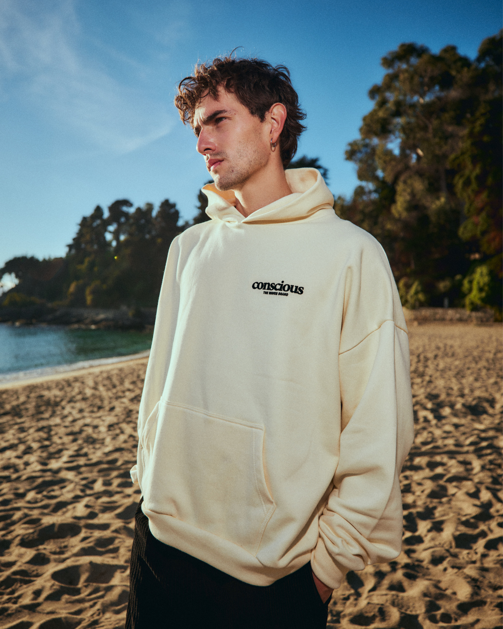HOODIE WAVE CREMA