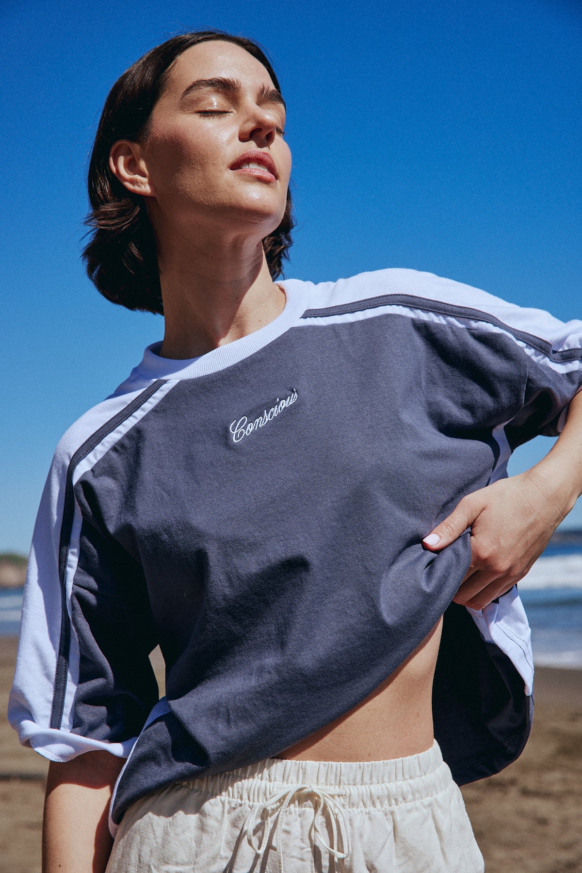 POLERA MILO GRAY BOXY