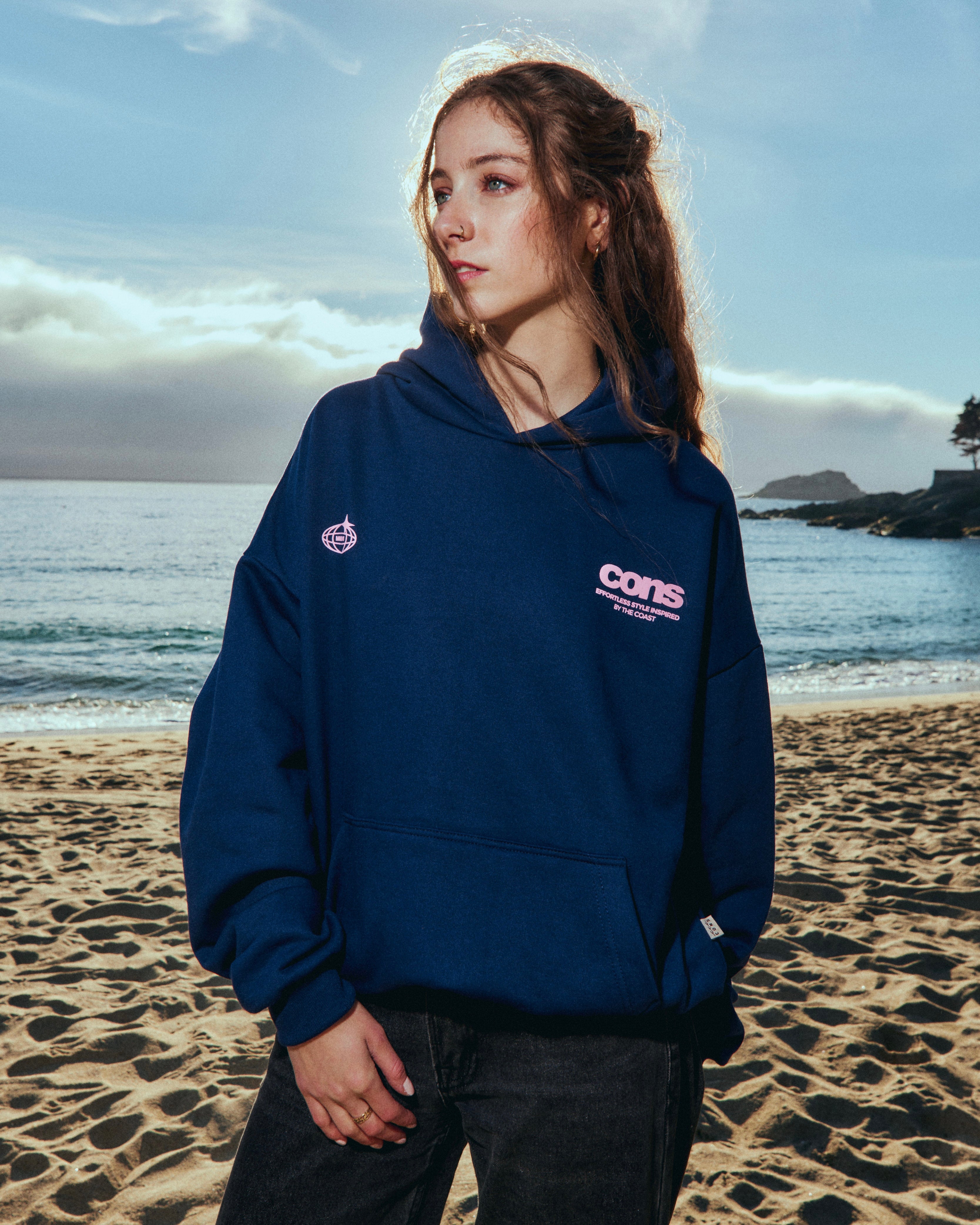 HOODIE CONS COAST BLUE