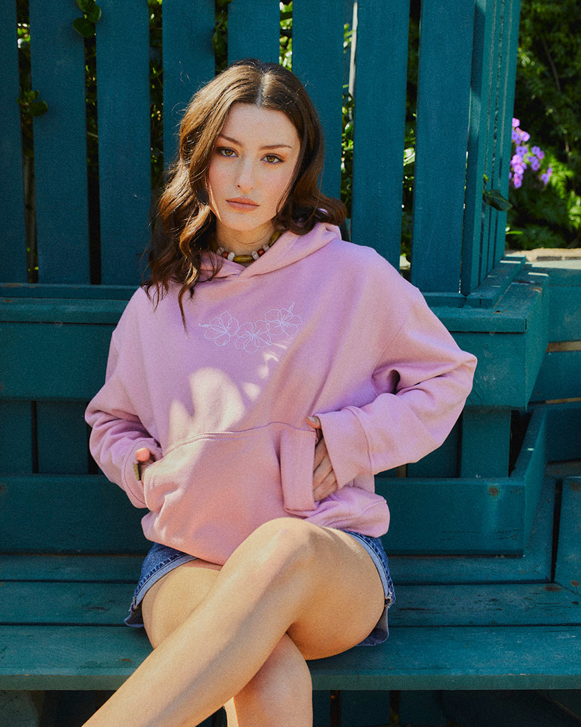 HOODIE FLOWERS ROSE BOXY FIT