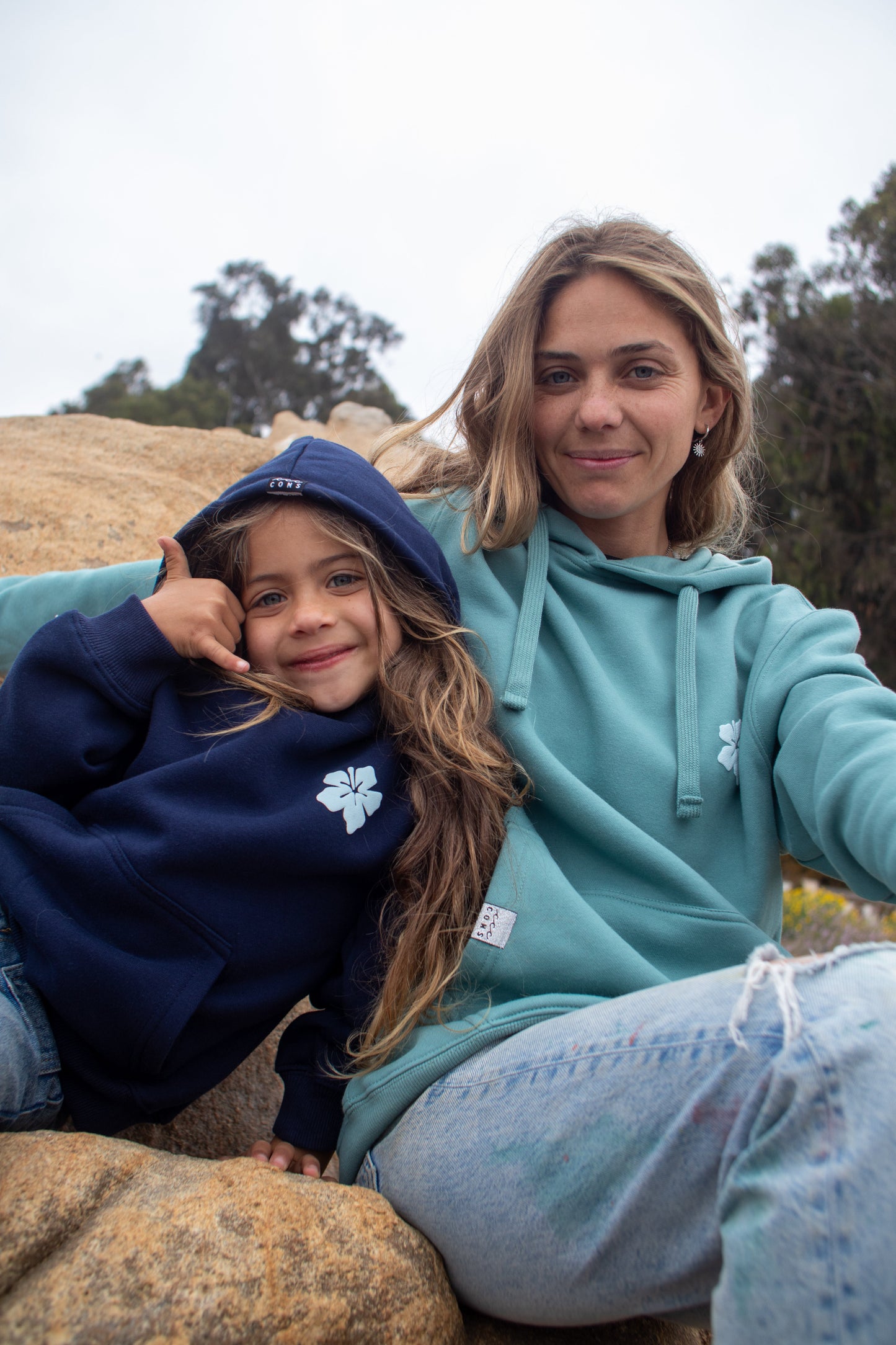 HOODIE TROPI PARADISE AZUL MARINO KIDS