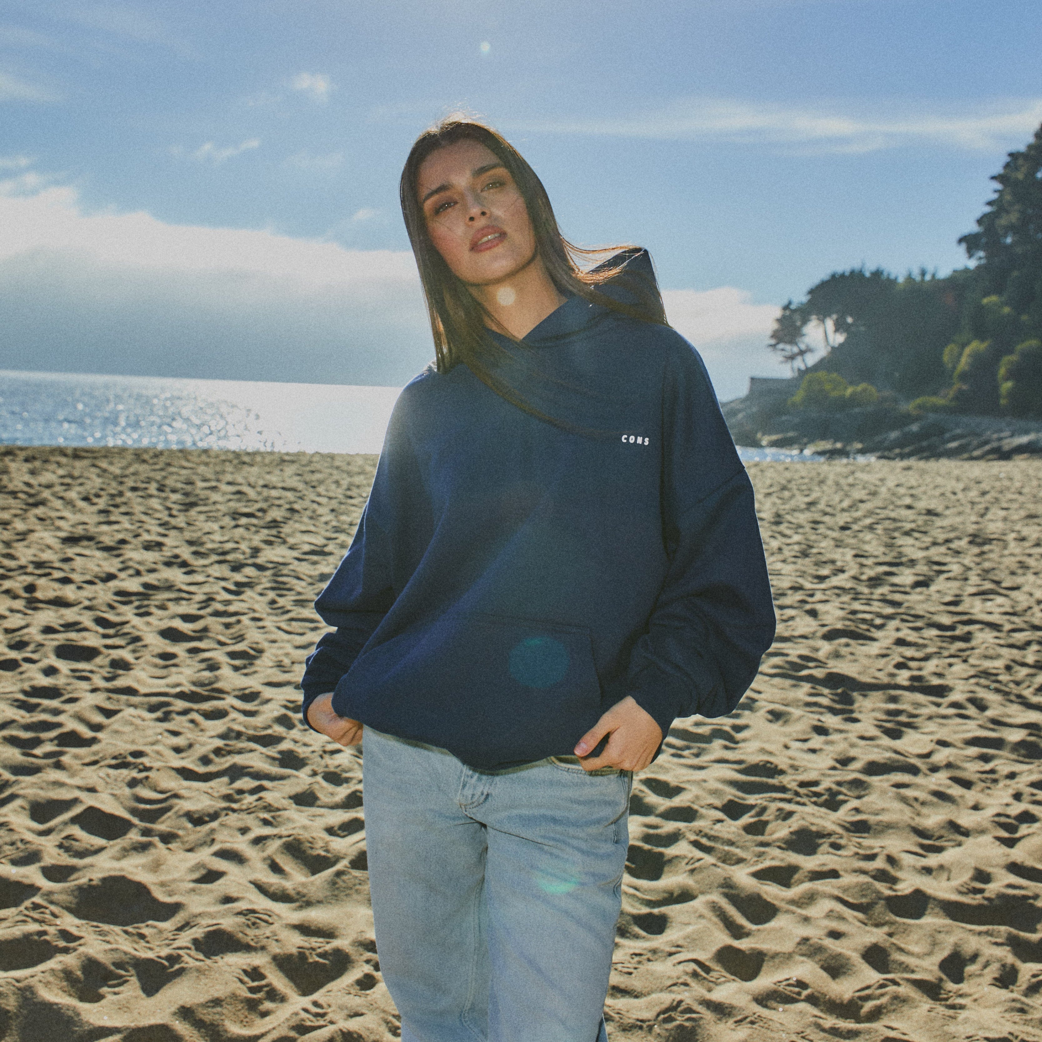 HOODIE OCEAN CALL BLUE