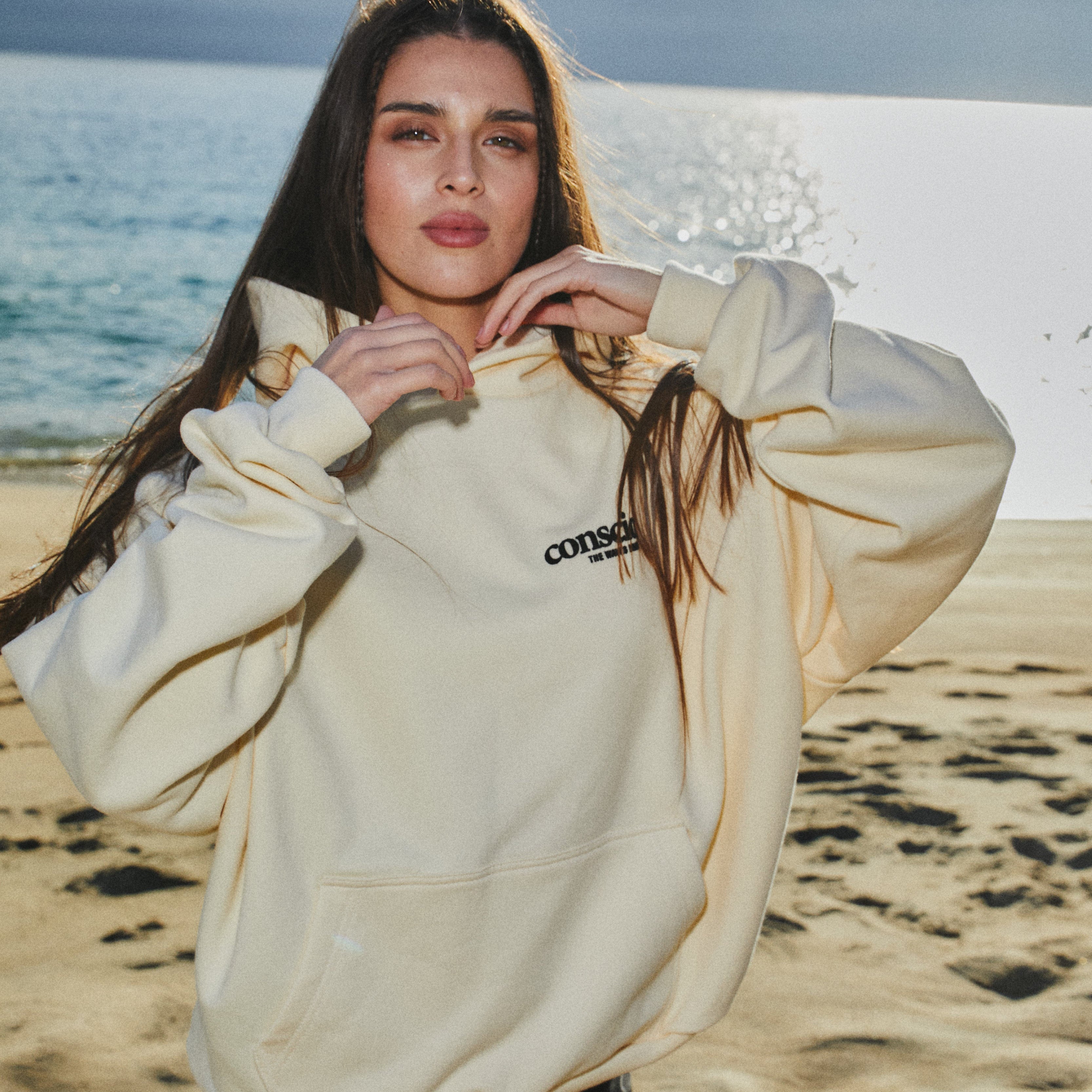 HOODIE WAVE CREMA