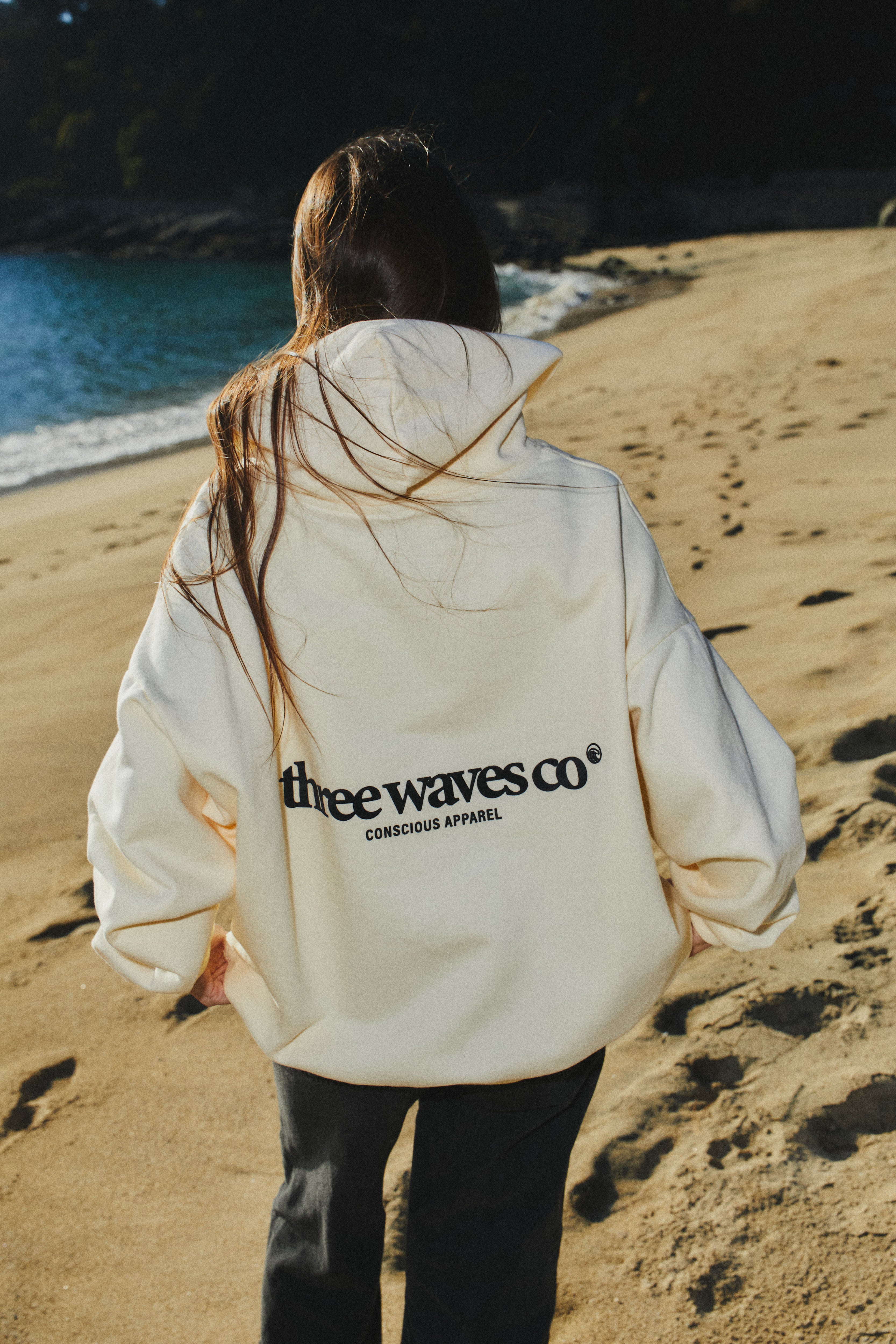 HOODIE WAVE CREMA