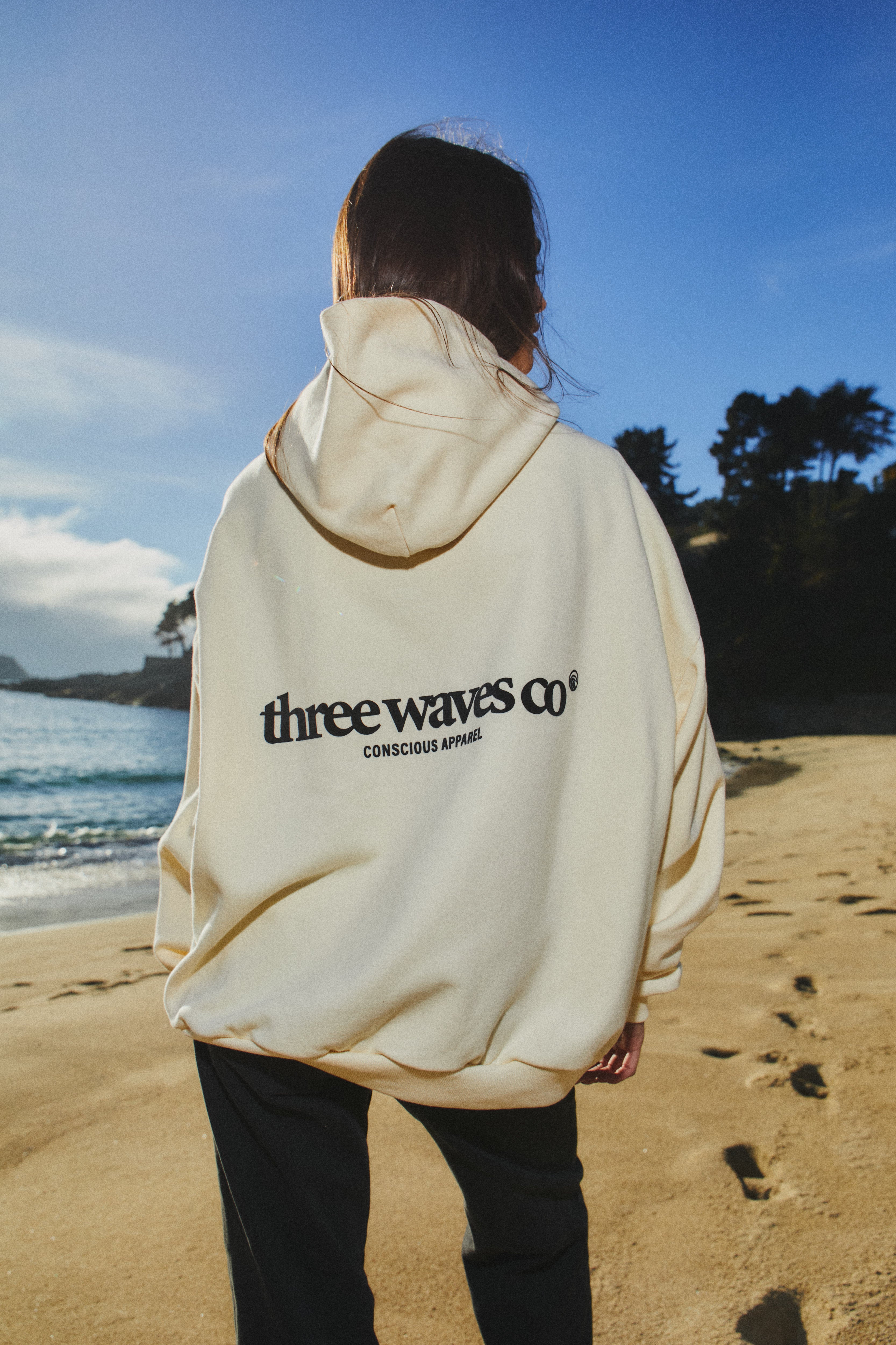 HOODIE WAVE CREMA