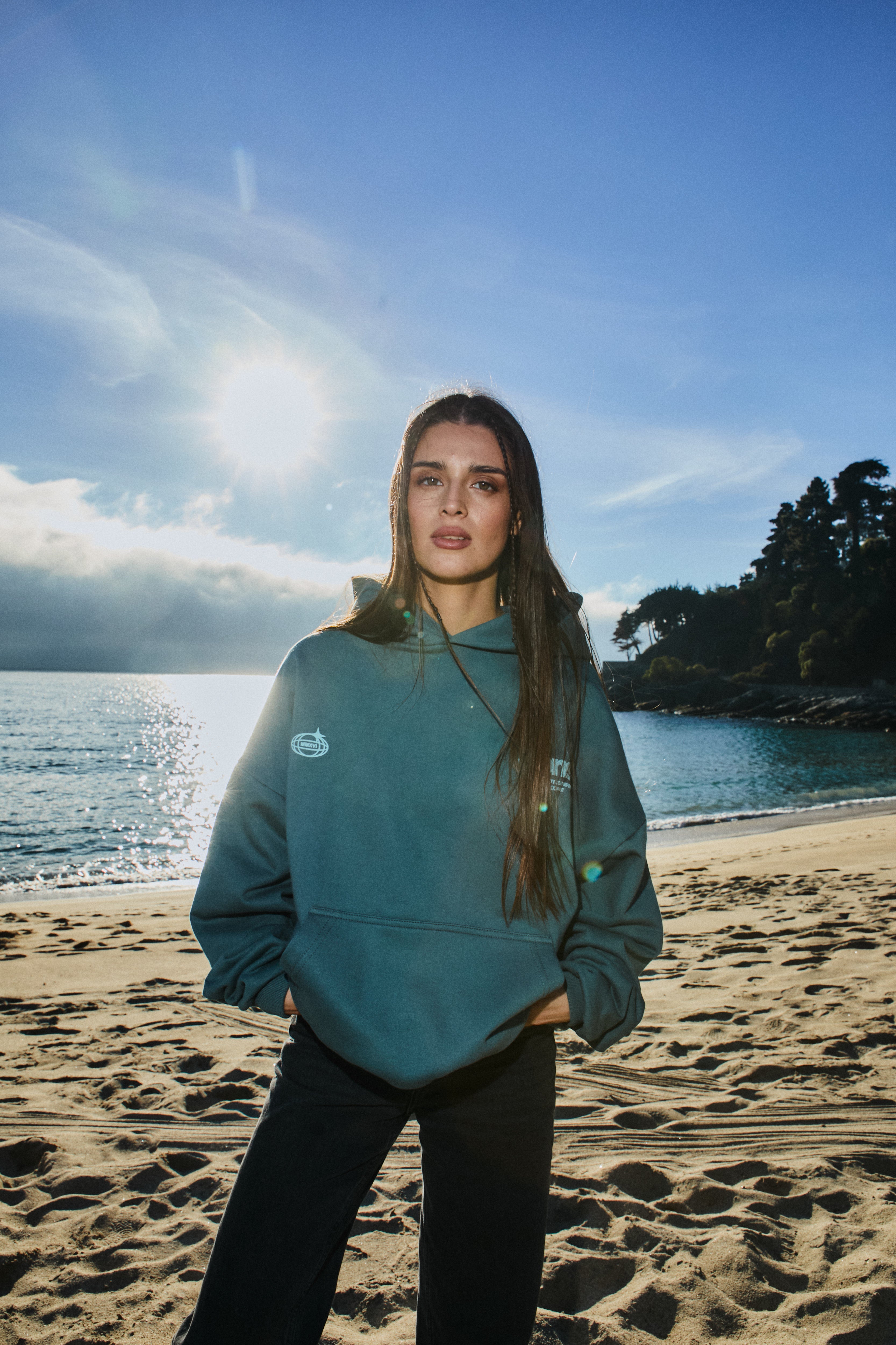 HOODIE COAST BLUE STEEL