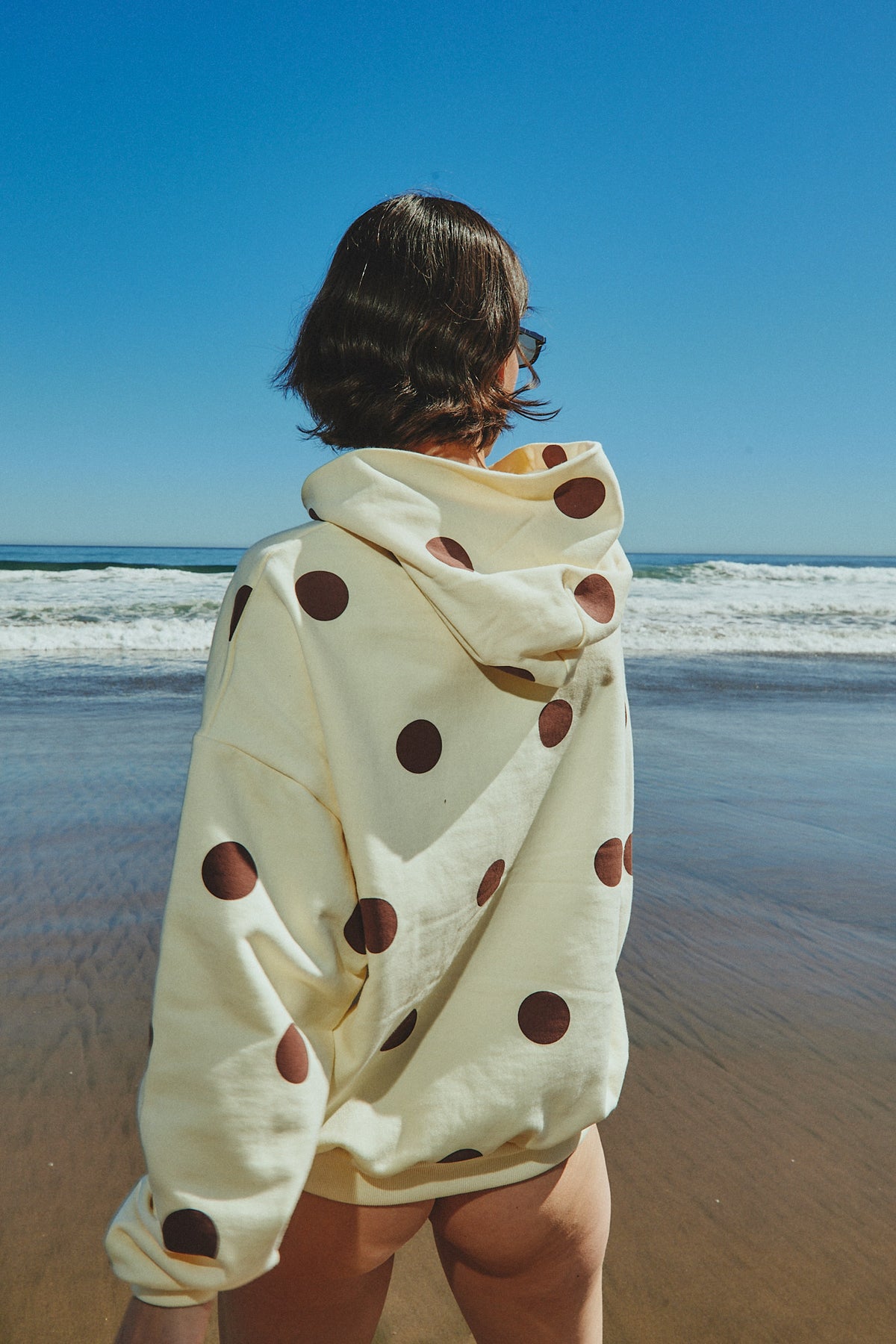 HOODIE CANDY DOTS CREMA