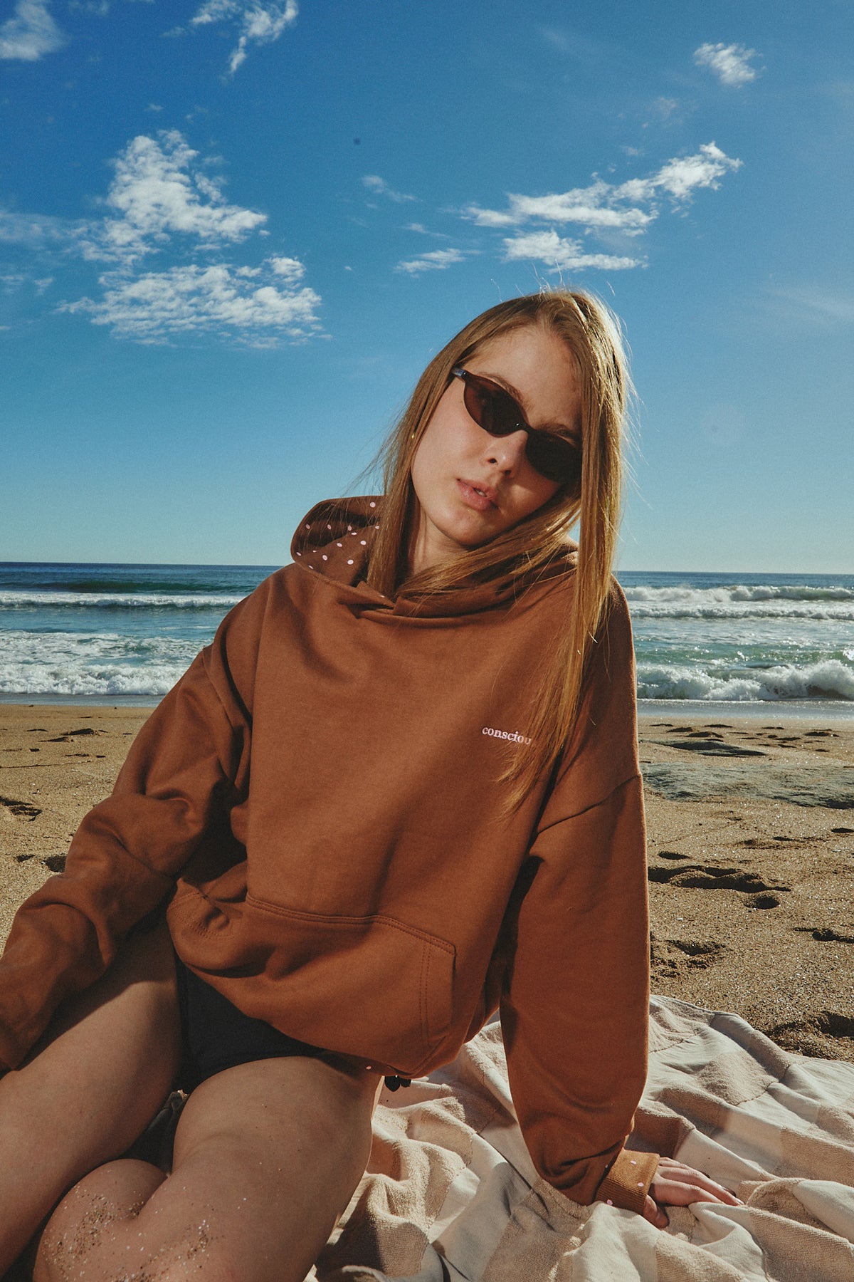 HOODIE PEARL BROWN