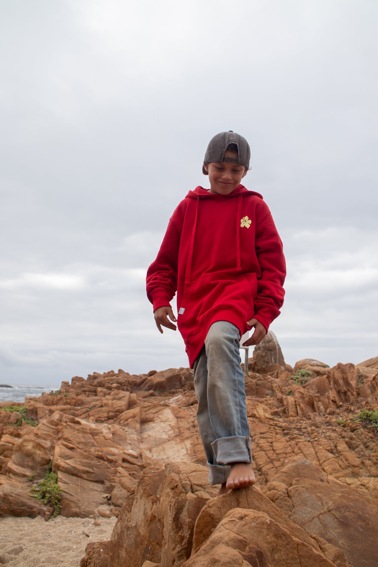 HOODIE TROPI PARADISE ROJO KIDS