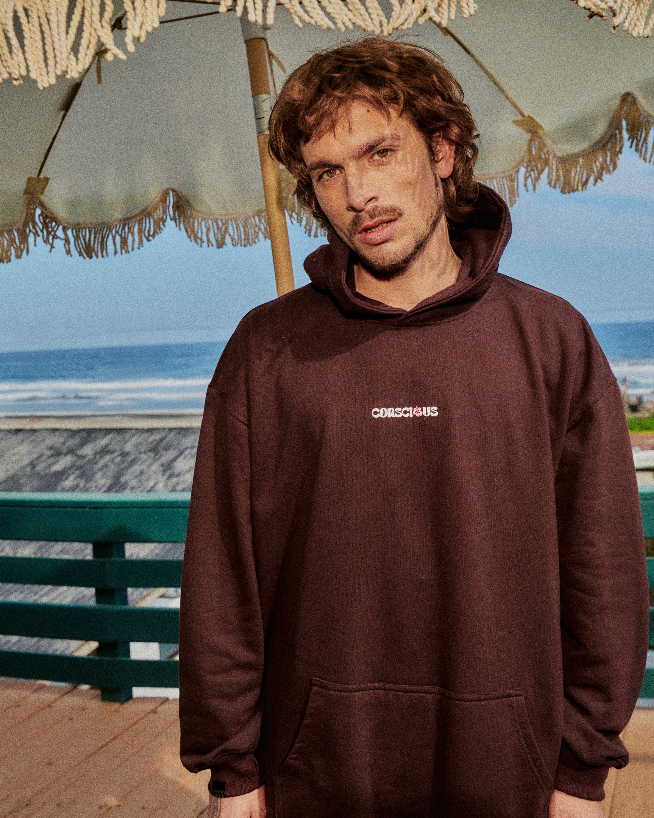 HOODIE TROPICONS MOCCA OVERSIZE