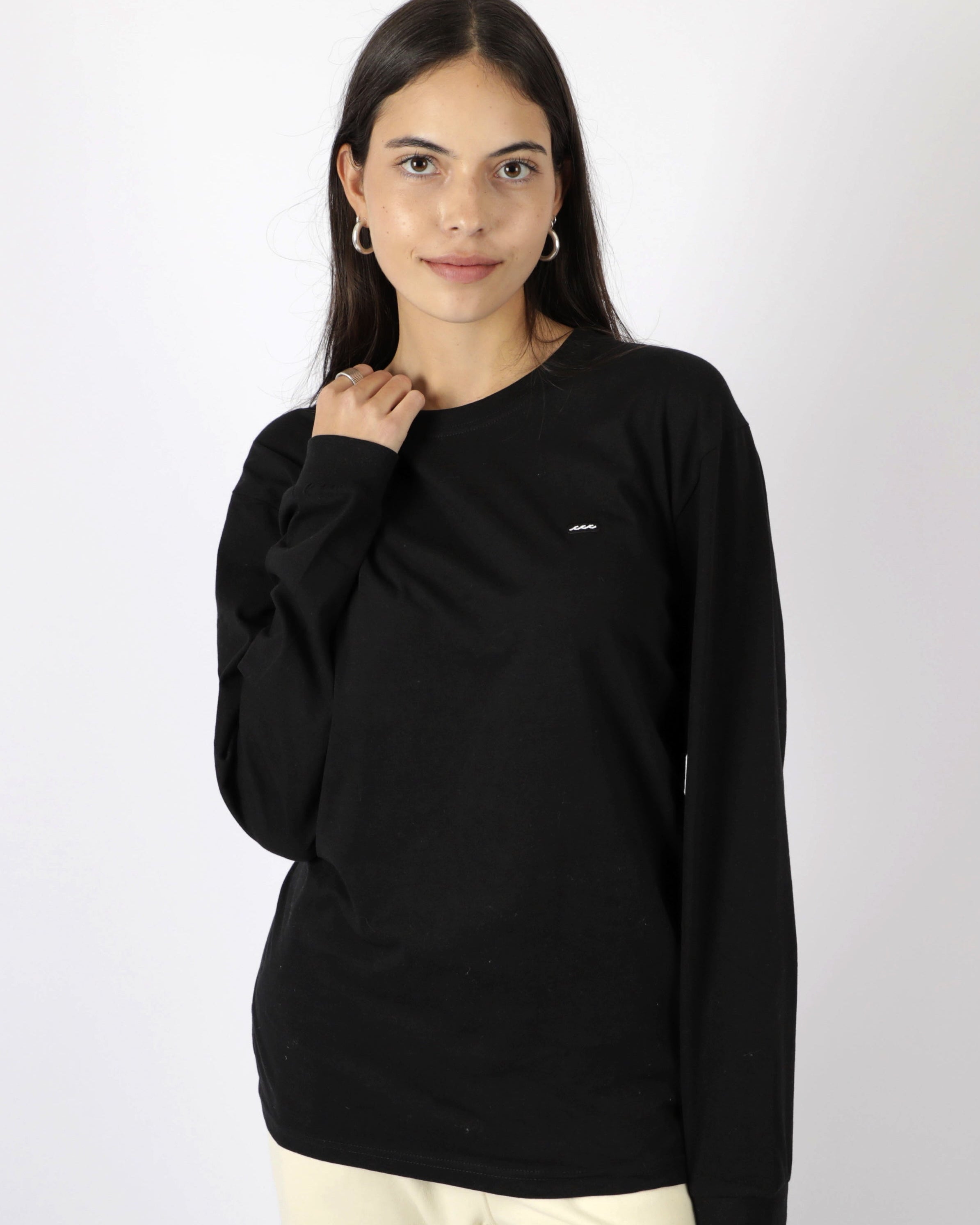 POLERA M/L PATCH BLACK