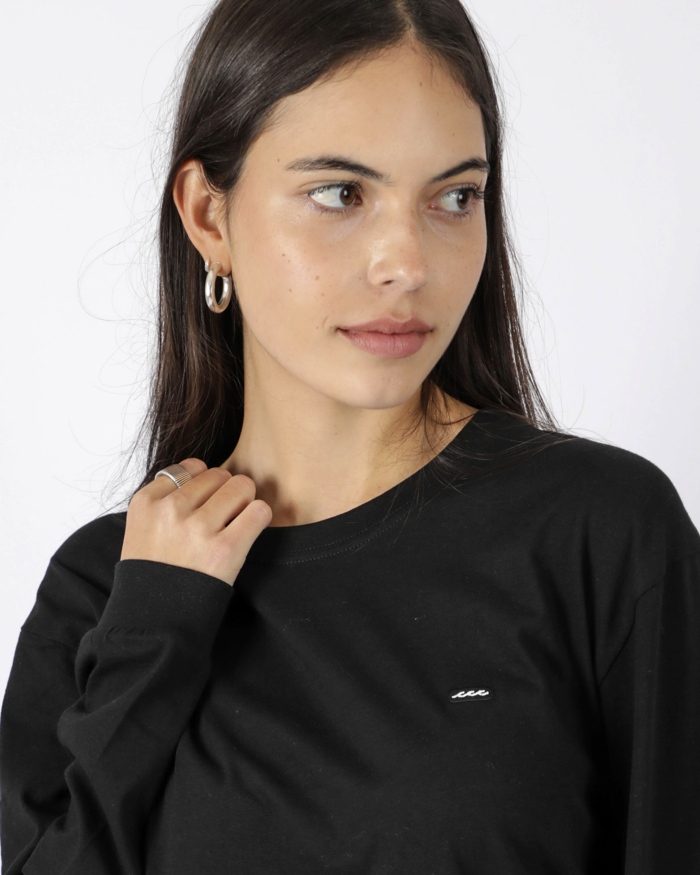 POLERA M/L PATCH BLACK