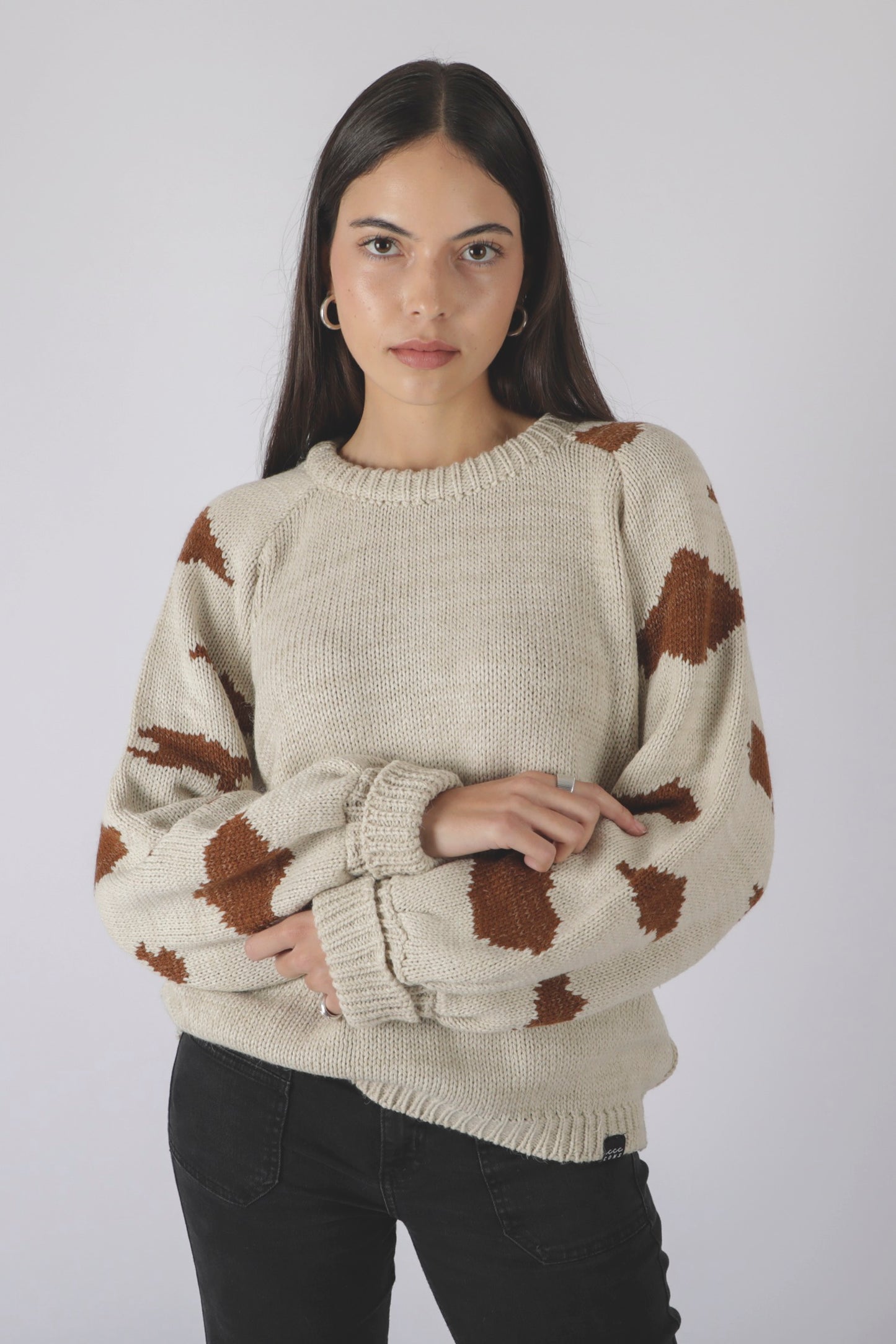 SWEATER RAGLAN ANIMAL CRUDO ♀
