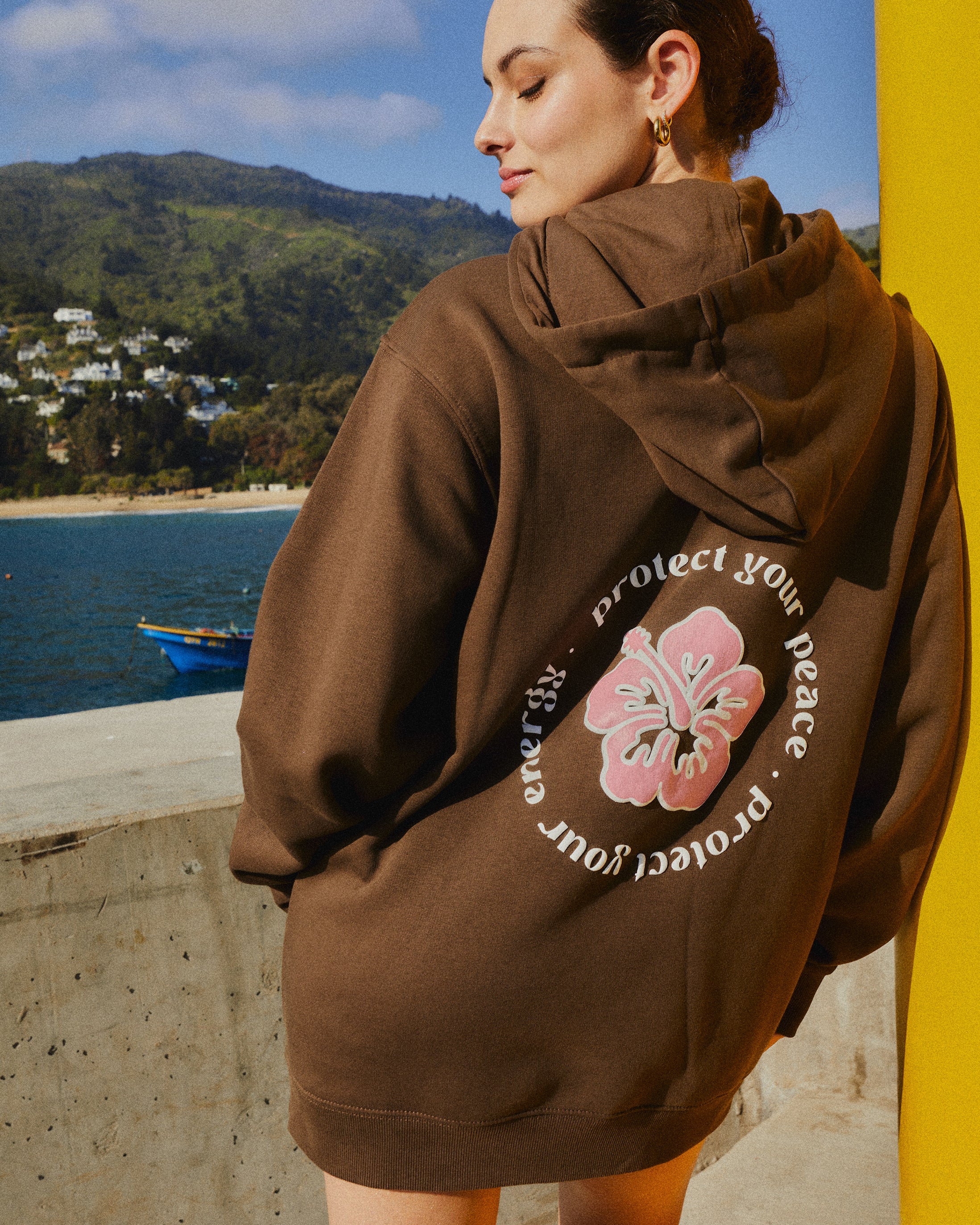 HOODIE PROTECT COFFEE & PINK