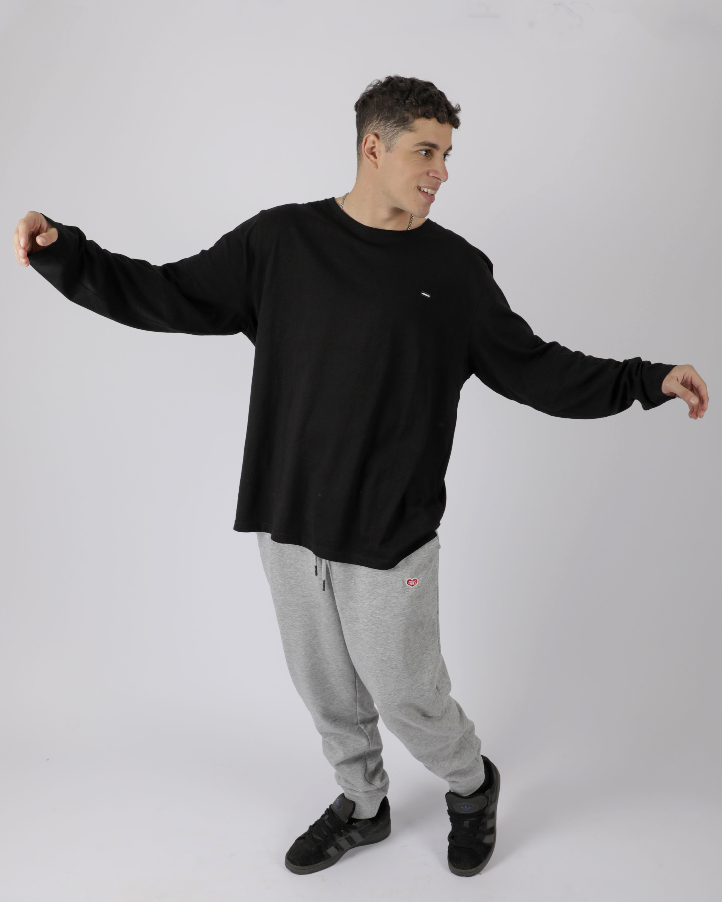 POLERA M/L PATCH BLACK