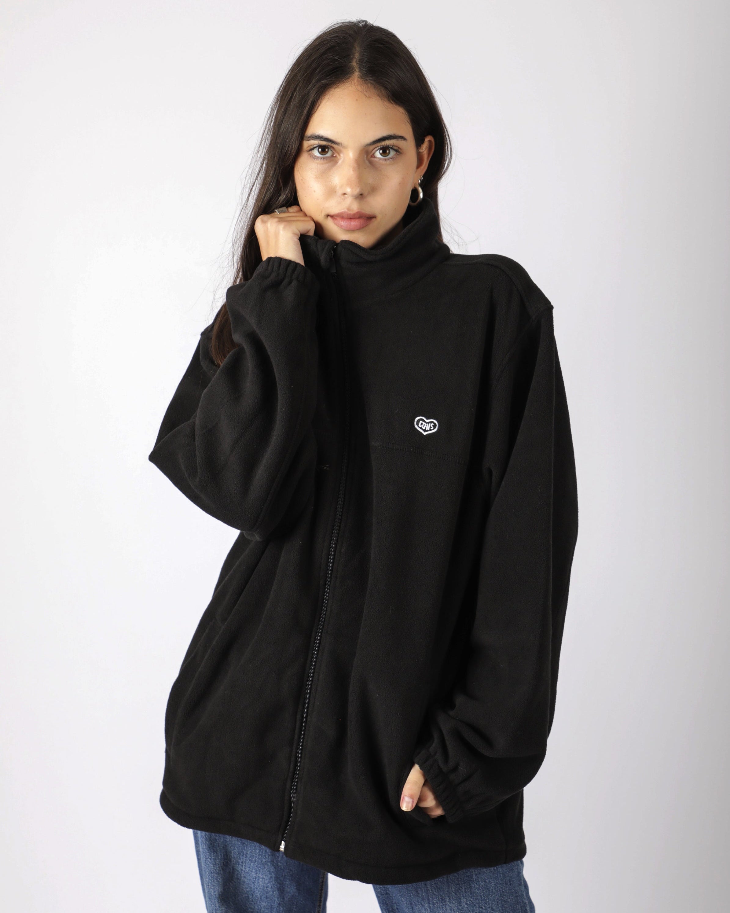 ZIPPER POLAR HEART BLACK ♀