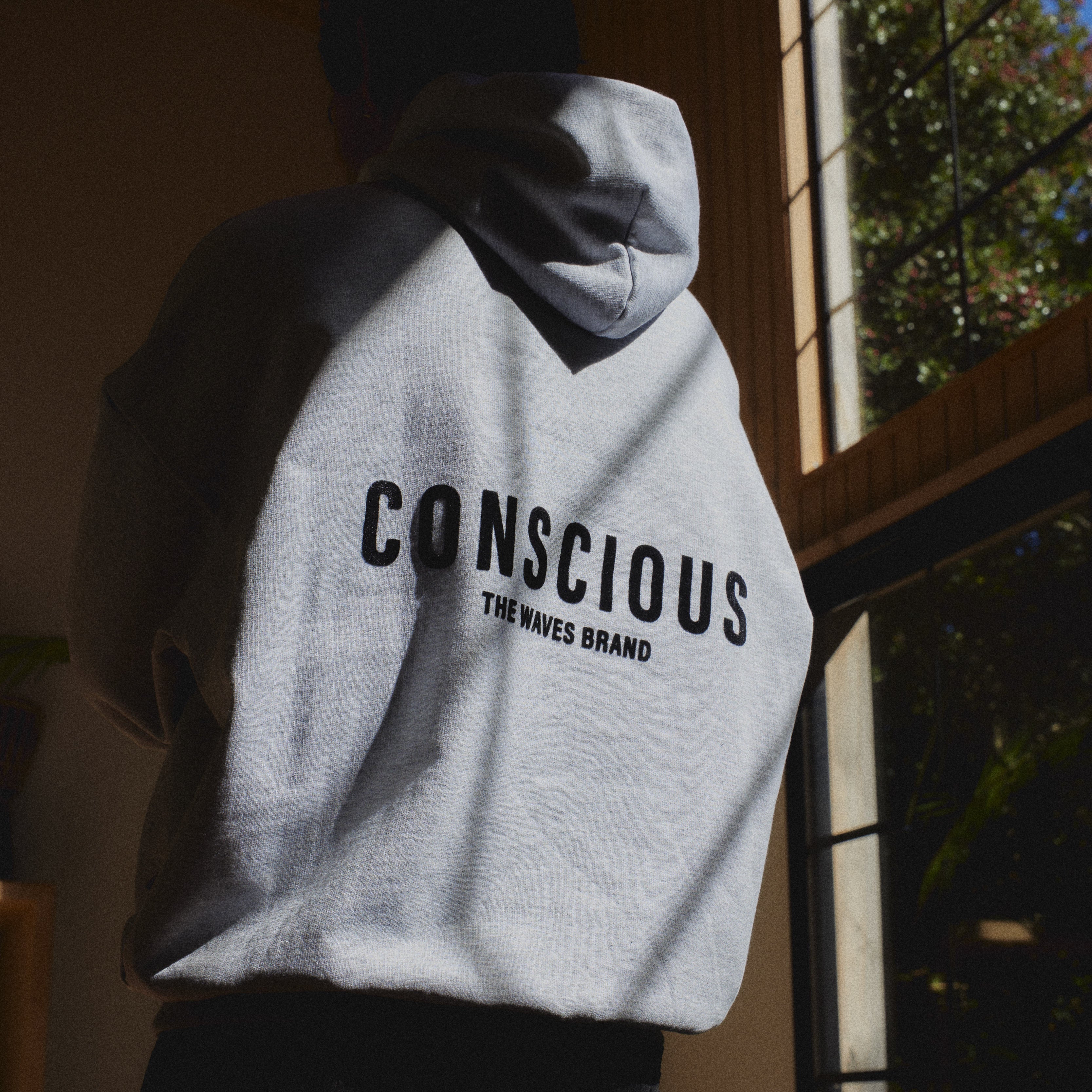 HOODIE BRAND STONE GRAY